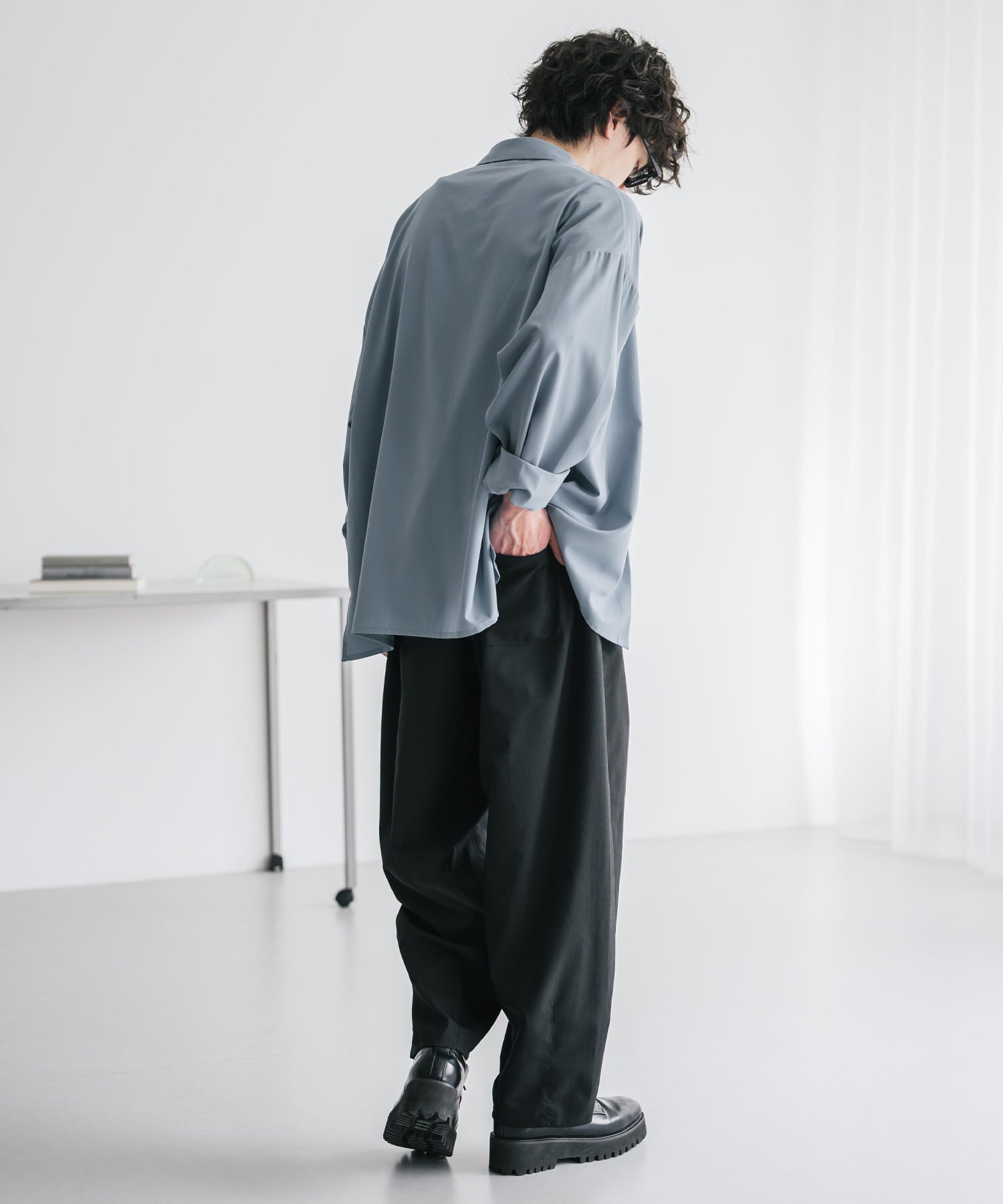 ロッキーモンロー Rocky Monroe バルーンパンツ カーブ バレル 接触冷感 メンズ ワイド イージー テーパード リラックス タック リネンライク 吸水速乾 ストレッチ ひんやり 軽い 15481 （ブラウン） ブラウン