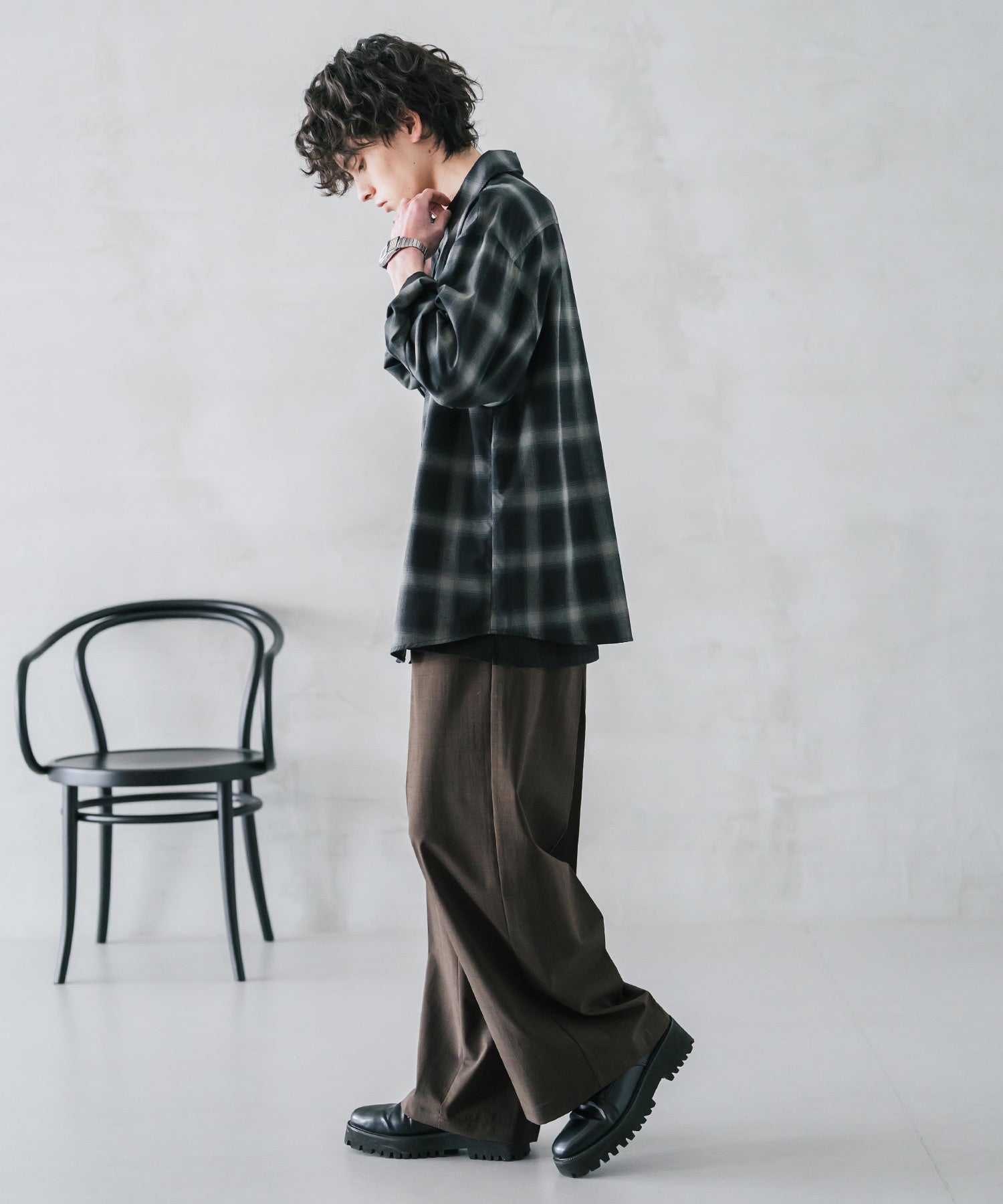ロッキーモンロー Rocky Monroe スラックス ワイドパンツ 接触冷感 メンズ ストレート イージー ルーズ センタープレス ワンタック バックシャーリング リネンライク 多機能 ストレッチ 15483 （ブルーグリーン） ブルーグリーン