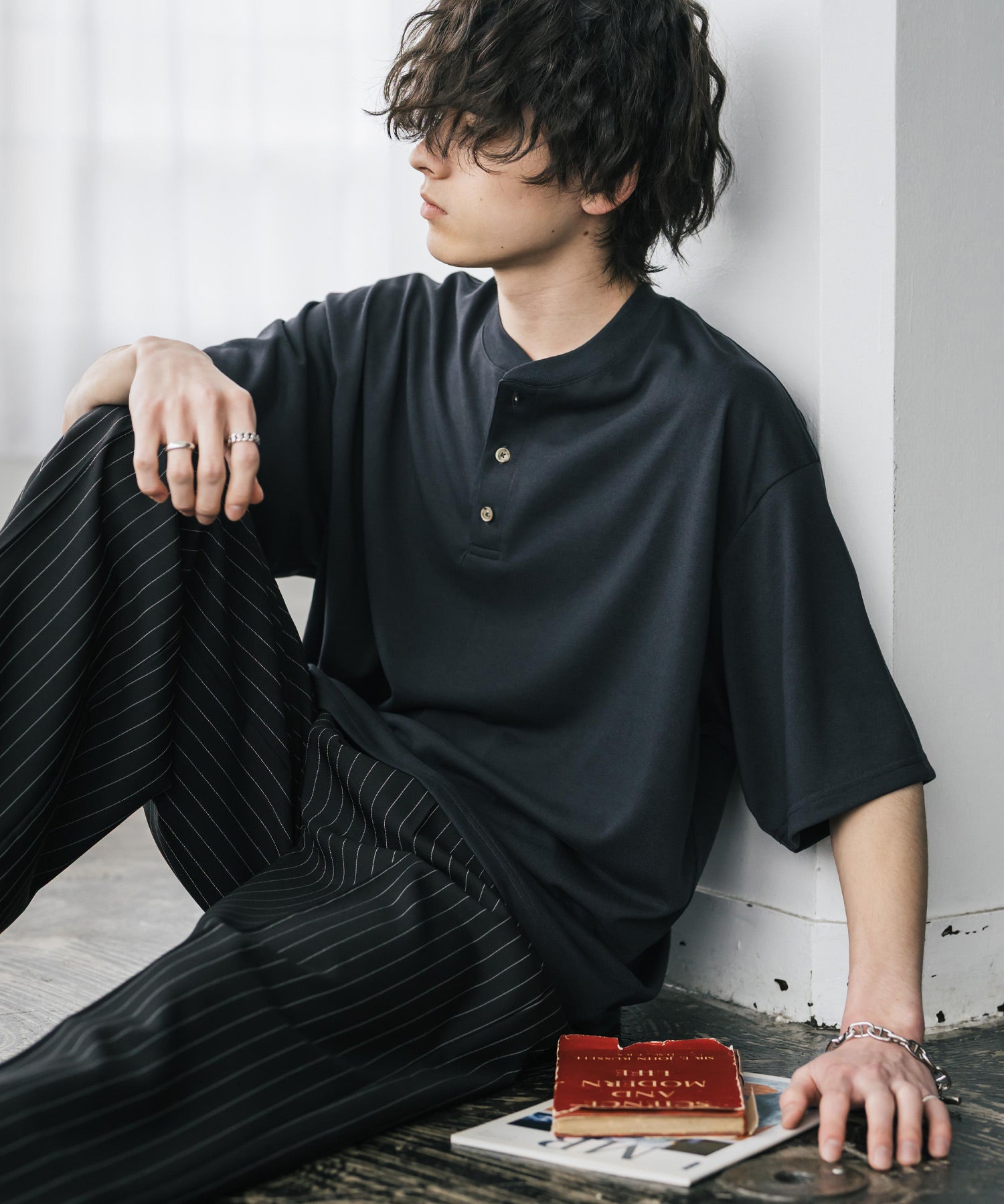 ロッキーモンロー Rocky Monroe Tシャツ 半袖 無地 ヘンリーネック メンズ レディース カットソー 多機能 接触冷感 遮熱 UVカット コットンタッチ 吸水拡散 リラックス  15428 （グレージュ） グレージュ