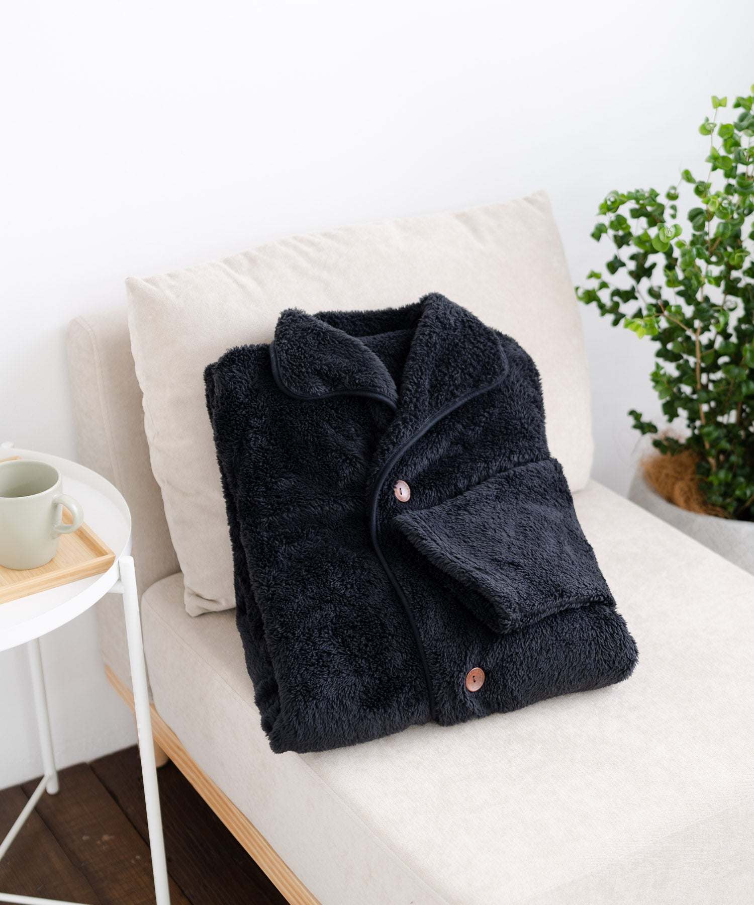 Rocky Monroe Wearable Blanket Moco Boa Long Women's Men's Blanket Cardigan Loungewear Room Dress Loungewear Pajamas Light Outerwear Cover Maternity