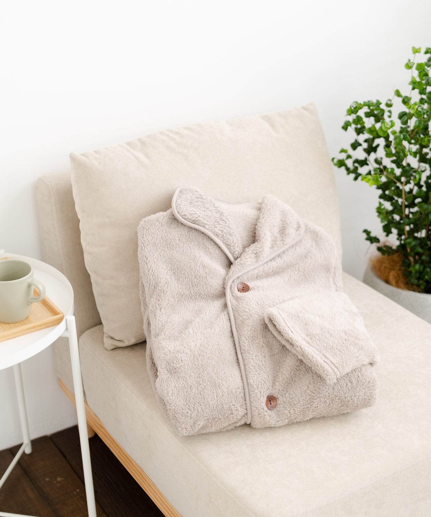 Rocky Monroe Wearable Blanket Moco Boa Long Women's Men's Blanket Cardigan Loungewear Room Dress Loungewear Pajamas Light Outerwear Cover Maternity