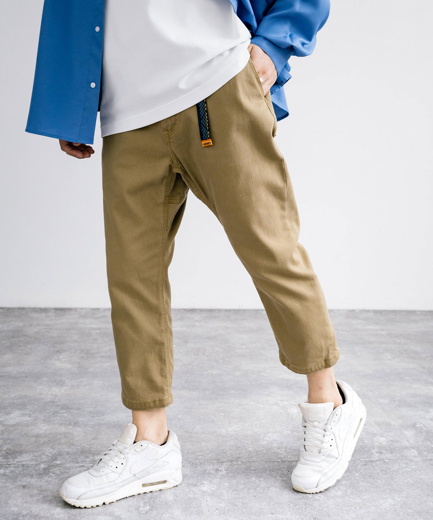 Rocky Monroe Climbing Pants Men's Slim Cropped Casual Outdoor Easy Waist Gusset Webbing Belt Simple Camp Fest Wide Stret
