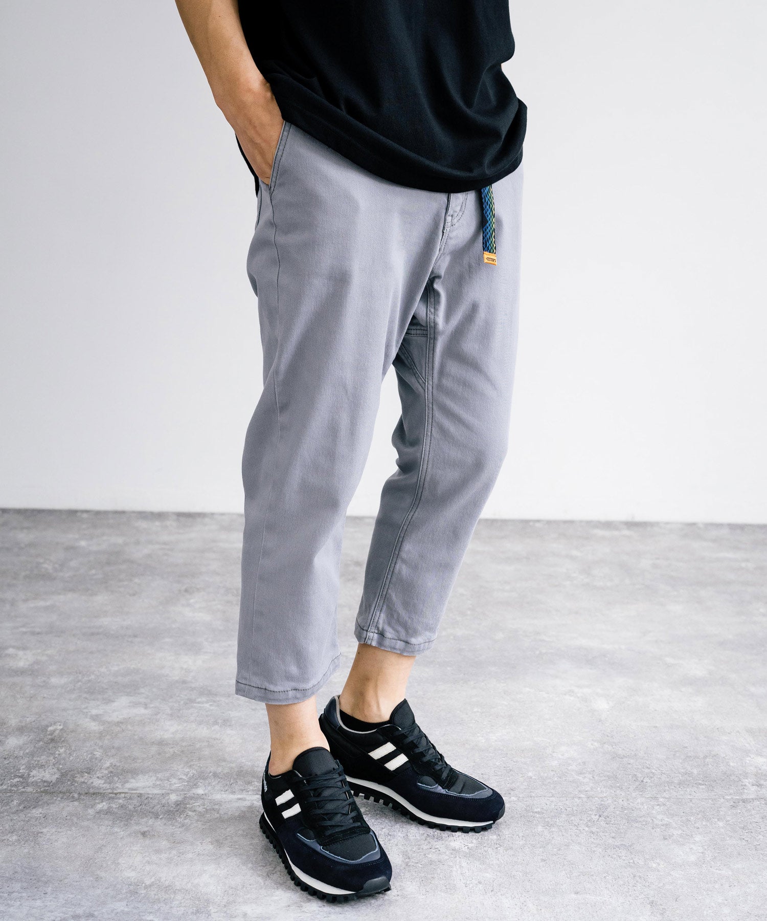 Rocky Monroe Climbing Pants Men's Slim Cropped Casual Outdoor Easy Waist Gusset Webbing Belt Simple Camp Fest Wide Stret