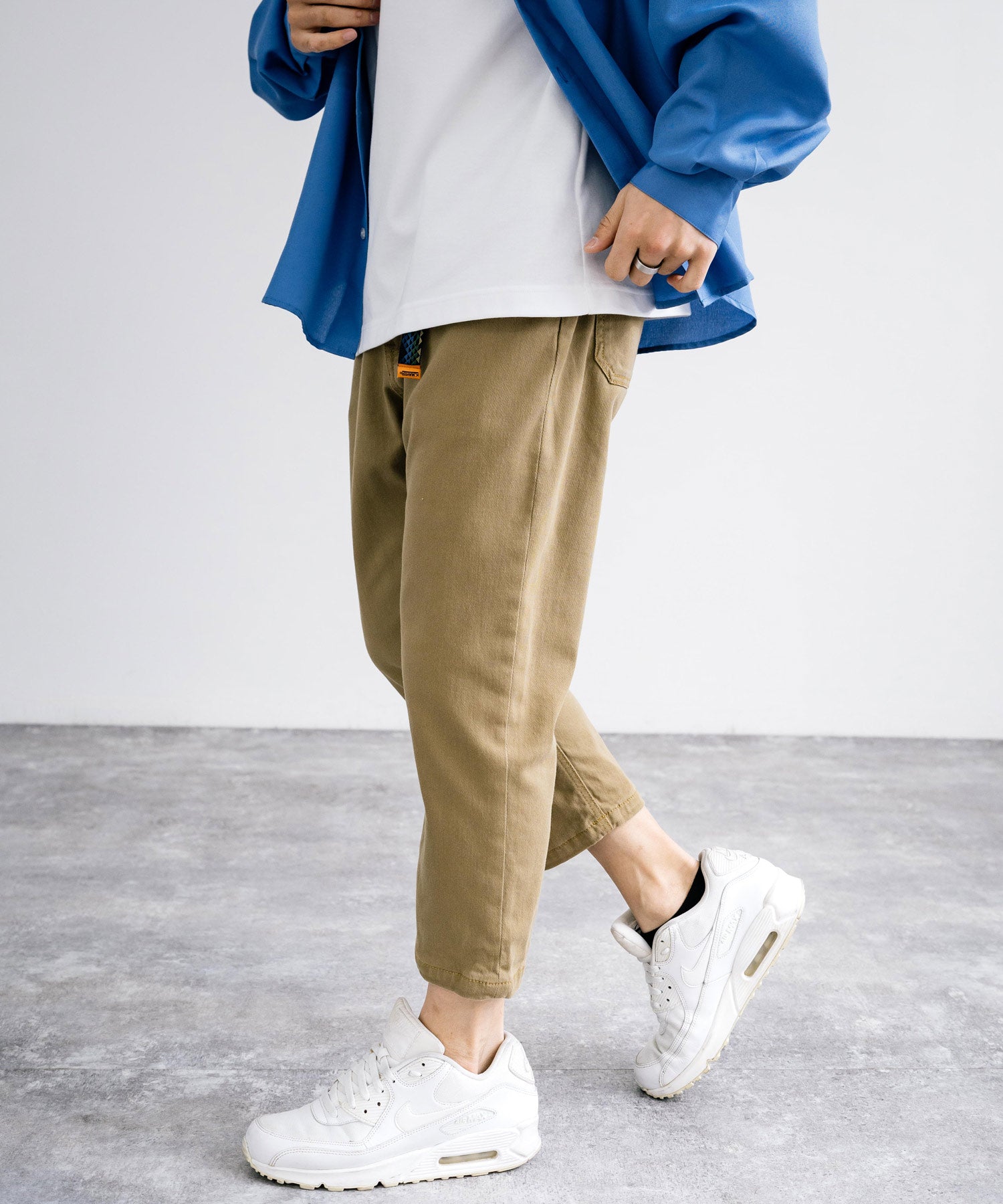 Rocky Monroe Climbing Pants Men's Slim Cropped Casual Outdoor Easy Waist Gusset Webbing Belt Simple Camp Fest Wide Stret