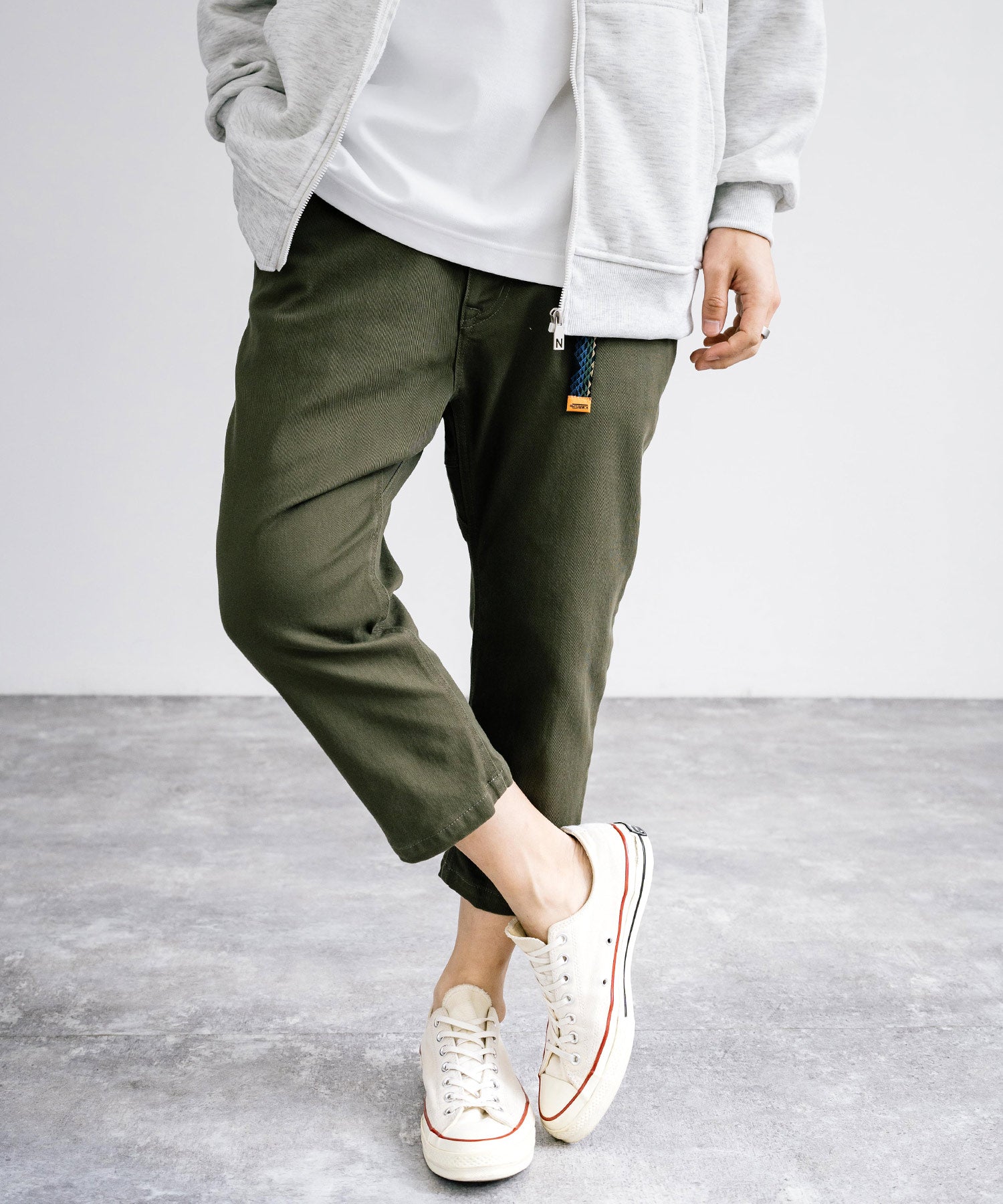 Rocky Monroe Climbing Pants Men's Slim Cropped Casual Outdoor Easy Waist Gusset Webbing Belt Simple Camp Fest Wide Stret