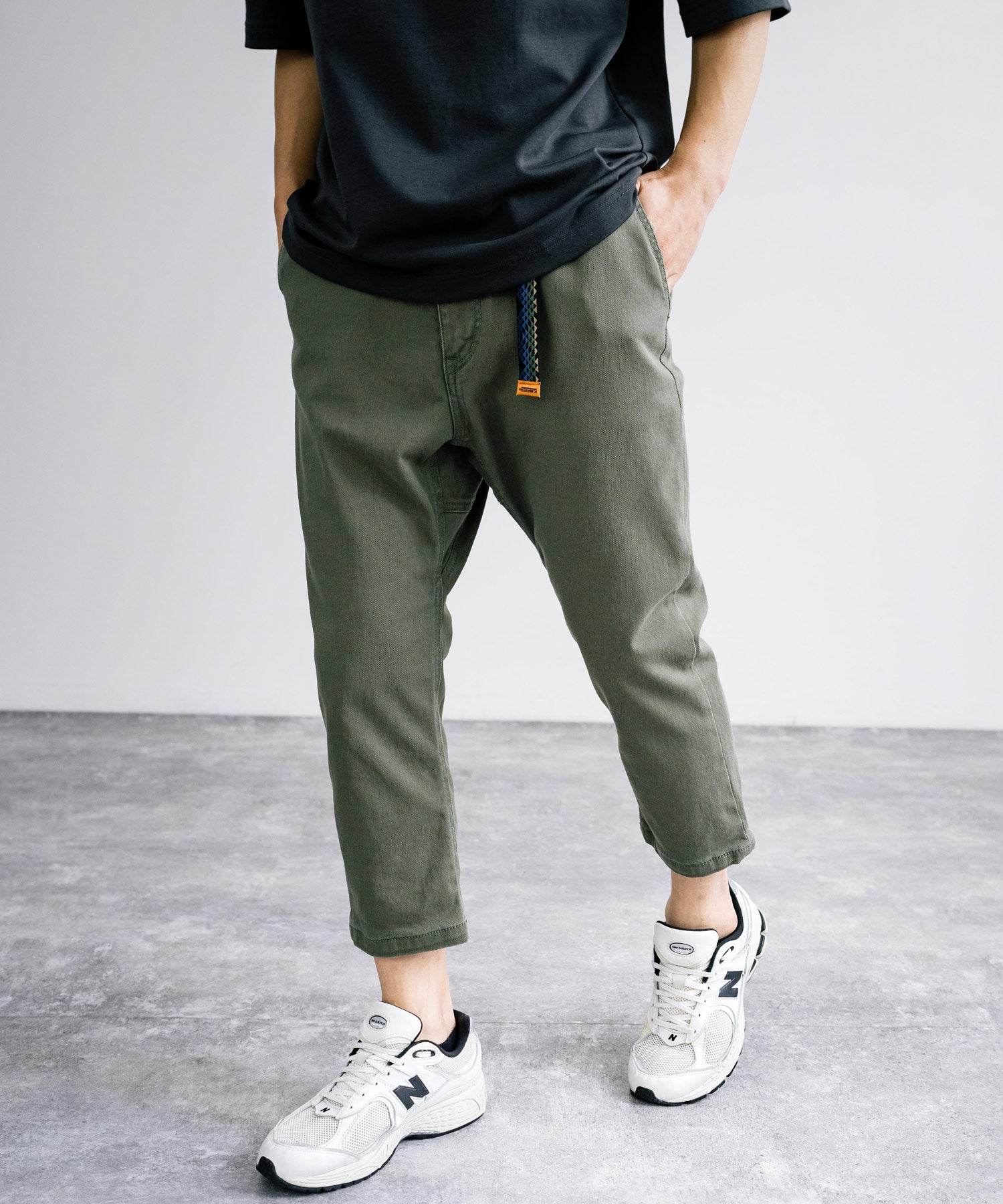 Rocky Monroe Climbing Pants Men's Slim Cropped Casual Outdoor Easy Waist Gusset Webbing Belt Simple Camp Fest Wide Stret