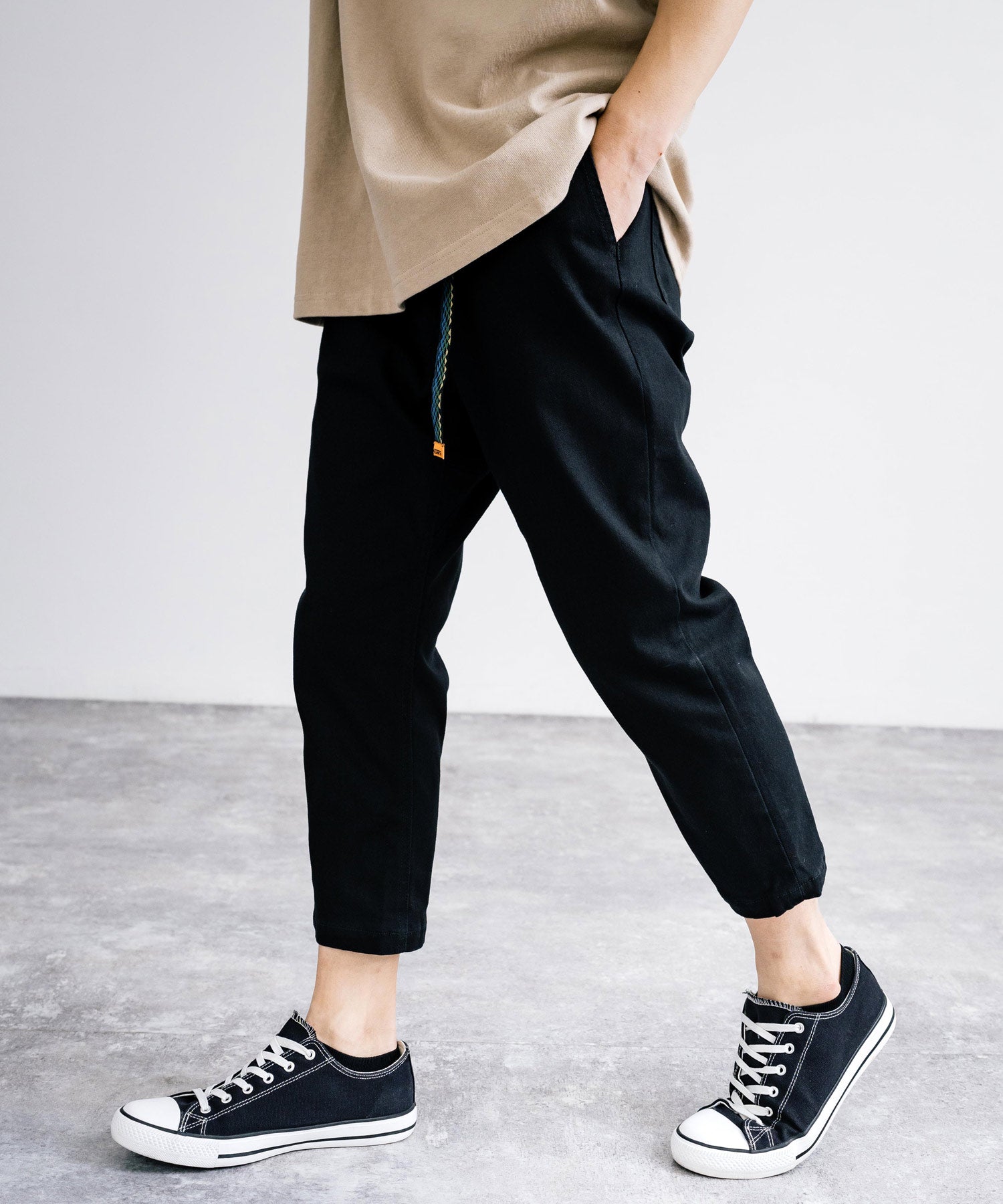 Rocky Monroe Climbing Pants Men's Slim Cropped Casual Outdoor Easy Waist Gusset Webbing Belt Simple Camp Fest Wide Stret