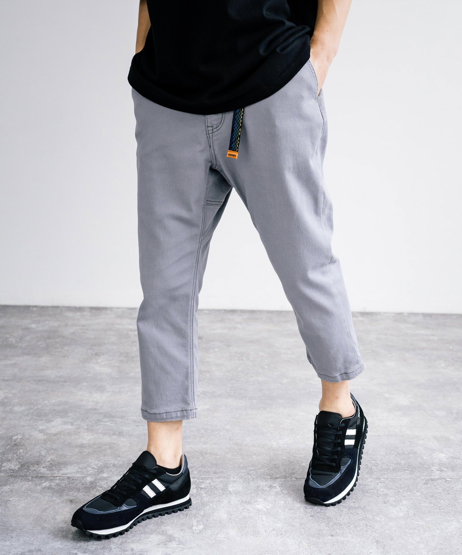 Rocky Monroe Climbing Pants Men's Slim Cropped Casual Outdoor Easy Waist Gusset Webbing Belt Simple Camp Fest Wide Stret