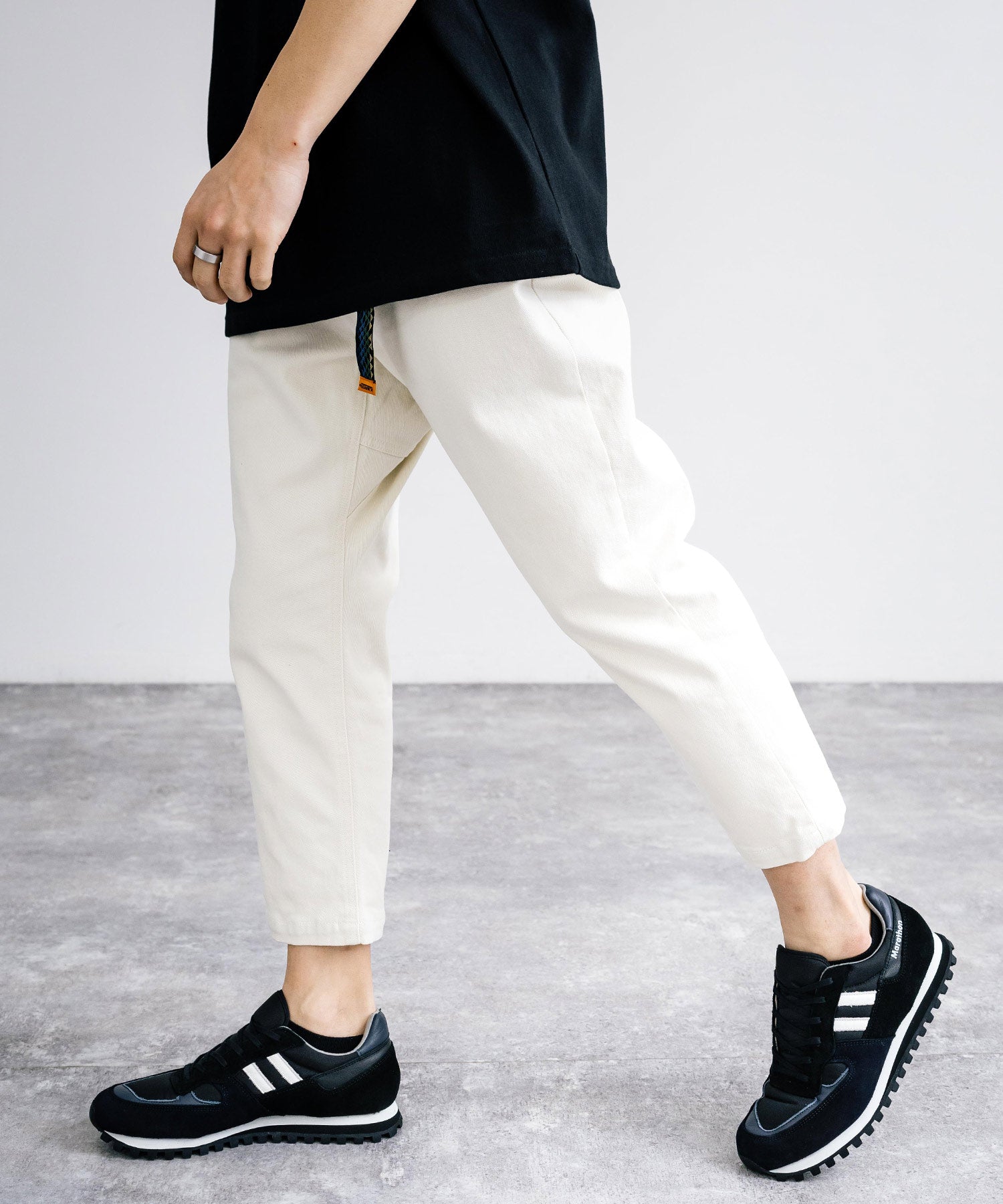 Rocky Monroe Climbing Pants Men's Slim Cropped Casual Outdoor Easy Waist Gusset Webbing Belt Simple Camp Fest Wide Stret