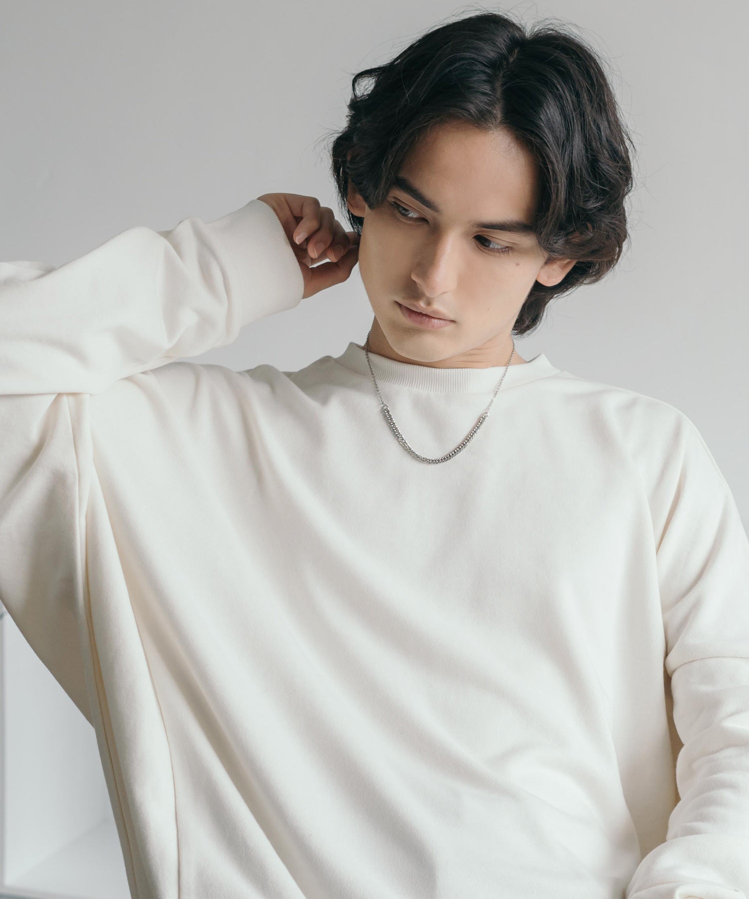ロッキーモンロー Rocky Monroe トレーナー スウェット メンズ レディース ドルマン 裏毛 裏パイル 無地 ルーズ オーバーサイズ ビッグシルエット ムササビ 部屋着 ルームウェア ボリューム