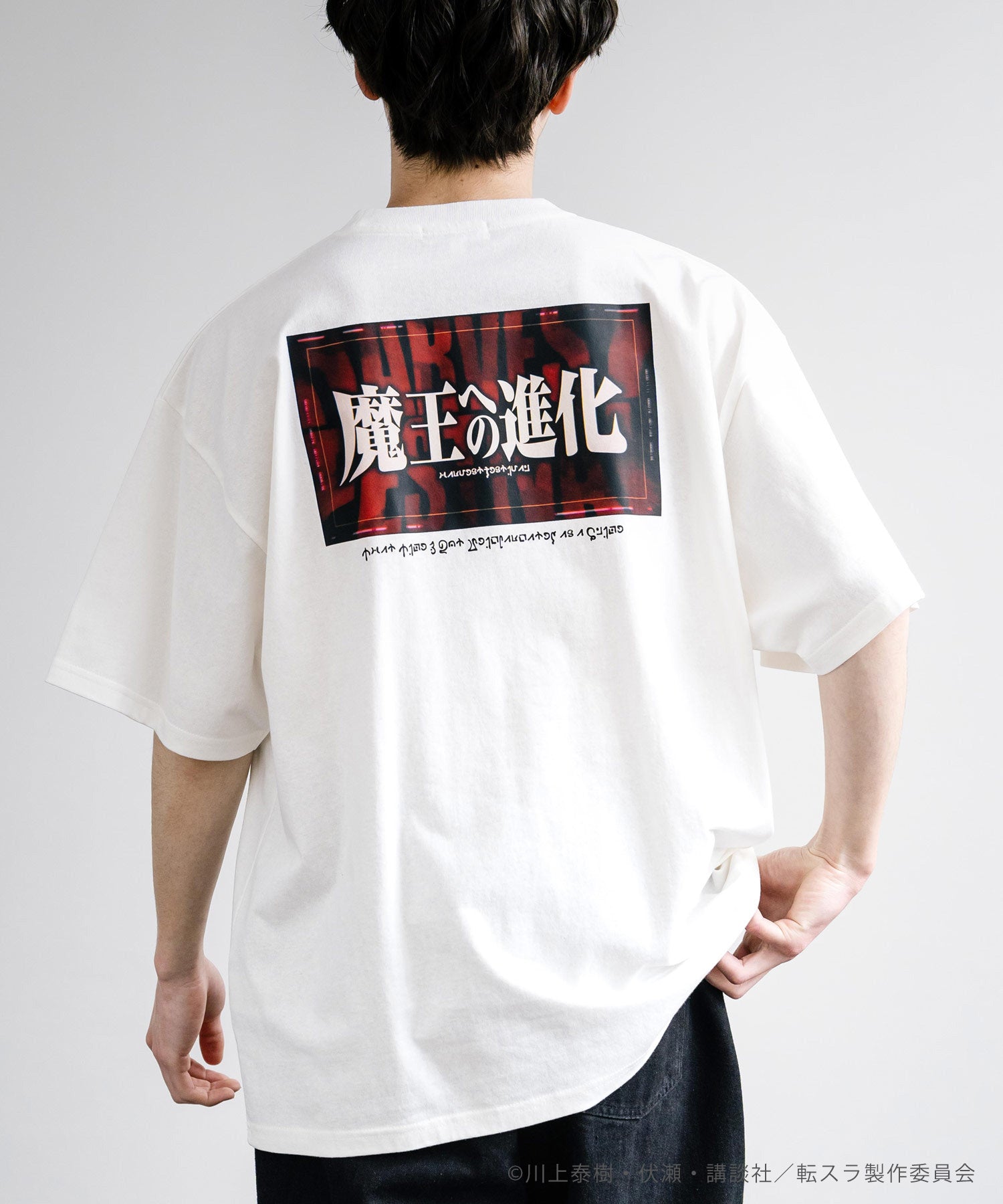 Rocky Monroe Reincarnated as a Slime Print T Short Sleeve Anime Collaboration Men's Women's Cut and Sew T-Shirt Goods Manga Tensura Isekai Reincarnation Favorite Evolution to Demon Lord