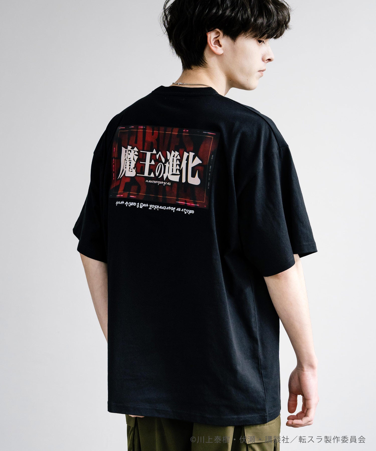 Rocky Monroe Reincarnated as a Slime Print T Short Sleeve Anime Collaboration Men's Women's Cut and Sew T-Shirt Goods Manga Tensura Isekai Reincarnation Favorite Evolution to Demon Lord