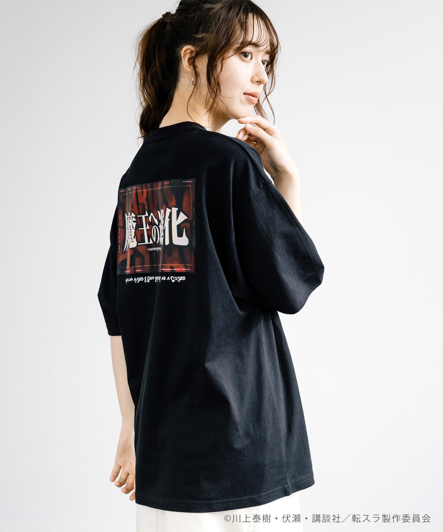 Rocky Monroe Reincarnated as a Slime Print T Short Sleeve Anime Collaboration Men's Women's Cut and Sew T-Shirt Goods Manga Tensura Isekai Reincarnation Favorite Evolution to Demon Lord