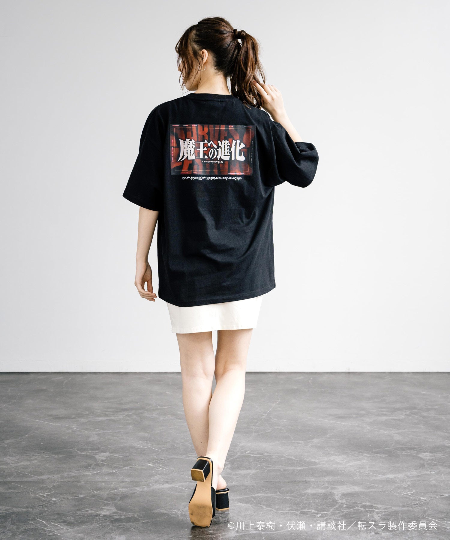 Rocky Monroe Reincarnated as a Slime Print T Short Sleeve Anime Collaboration Men's Women's Cut and Sew T-Shirt Goods Manga Tensura Isekai Reincarnation Favorite Evolution to Demon Lord