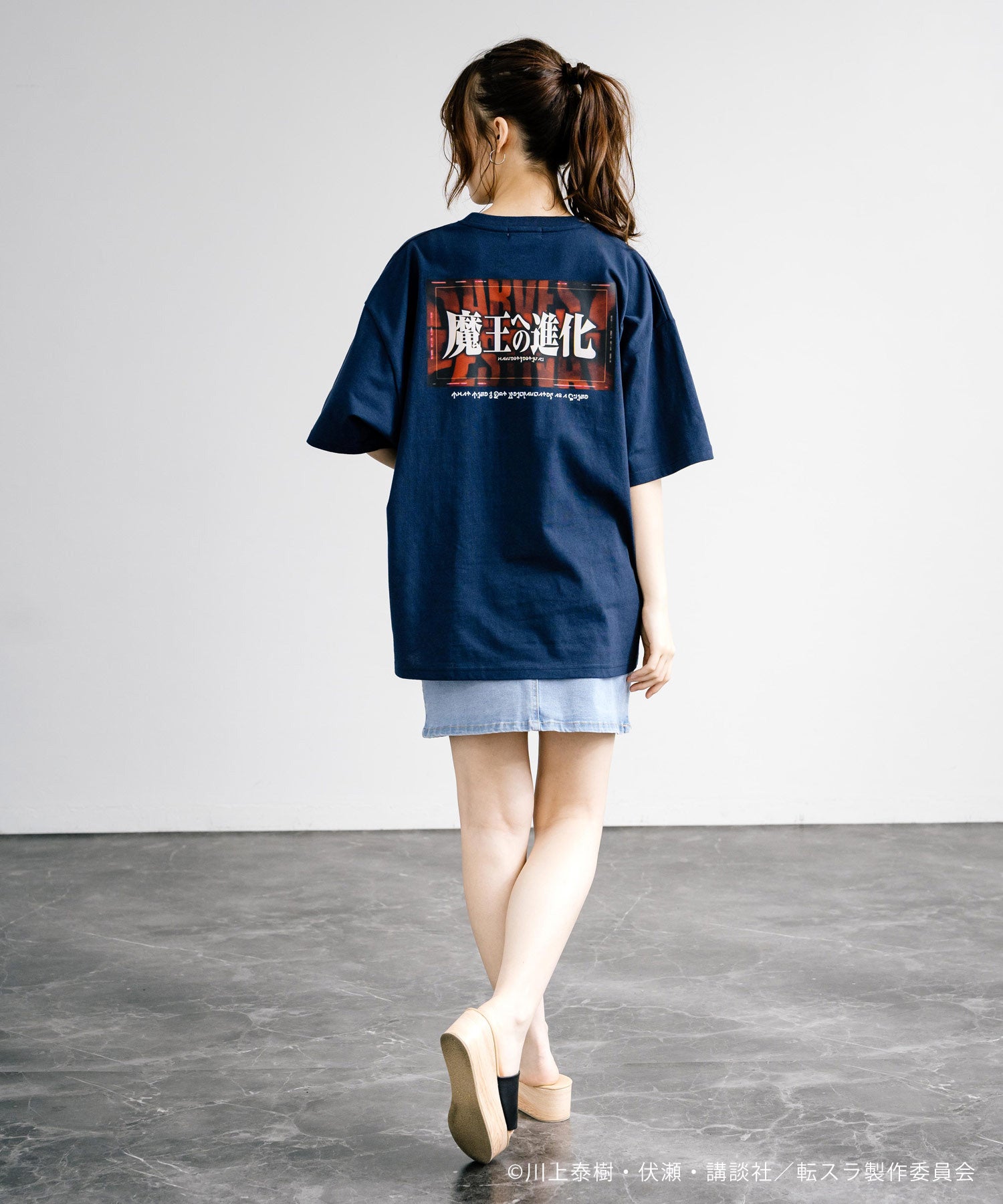 Rocky Monroe Reincarnated as a Slime Print T Short Sleeve Anime Collaboration Men's Women's Cut and Sew T-Shirt Goods Manga Tensura Isekai Reincarnation Favorite Evolution to Demon Lord