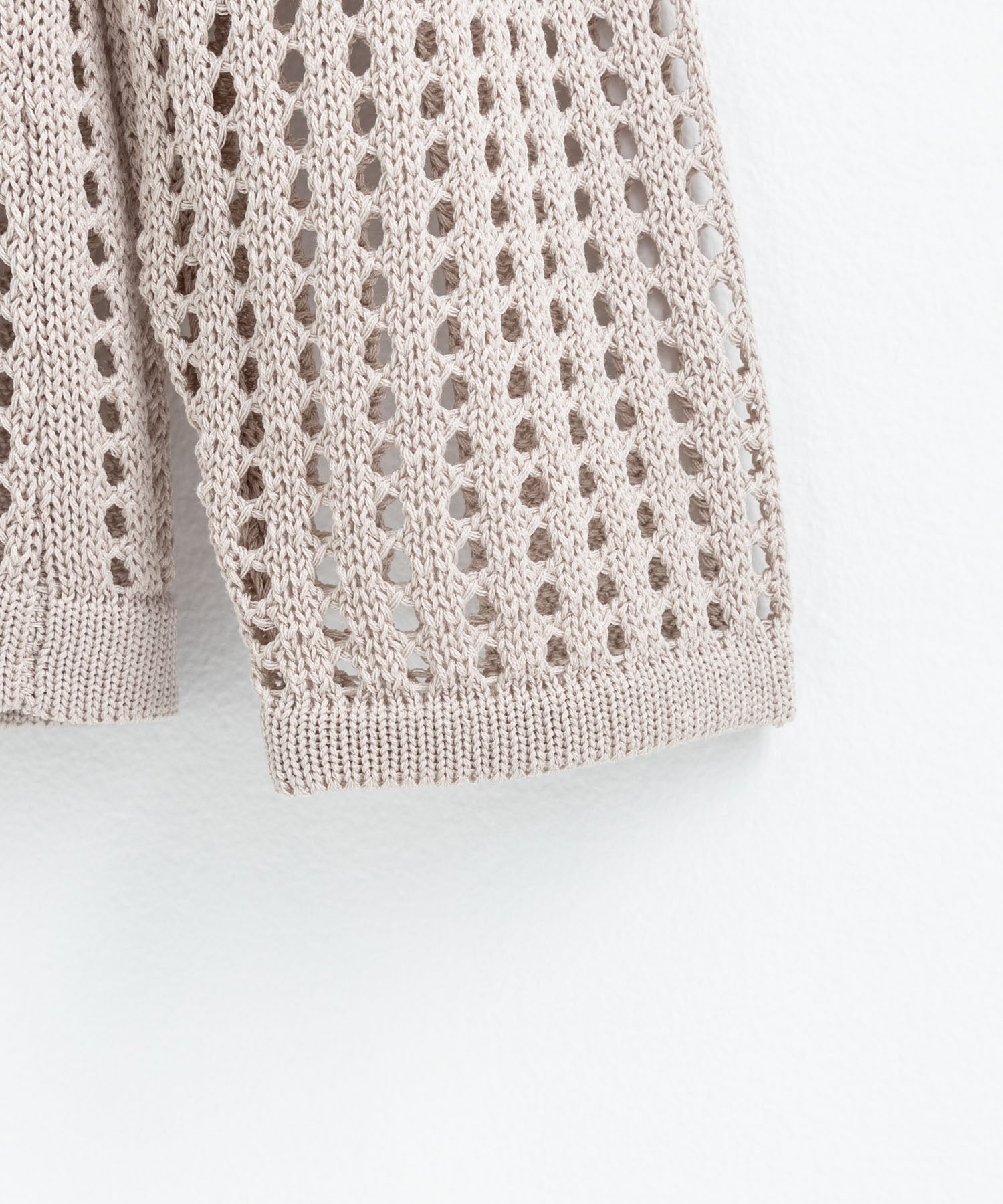 Rocky Monroe Cardigan Mesh Knit V-Neck Men’s Women’s Simple Casual Linen Touch Linen-Like Plain Summer Knit Big Silhouette Oversized