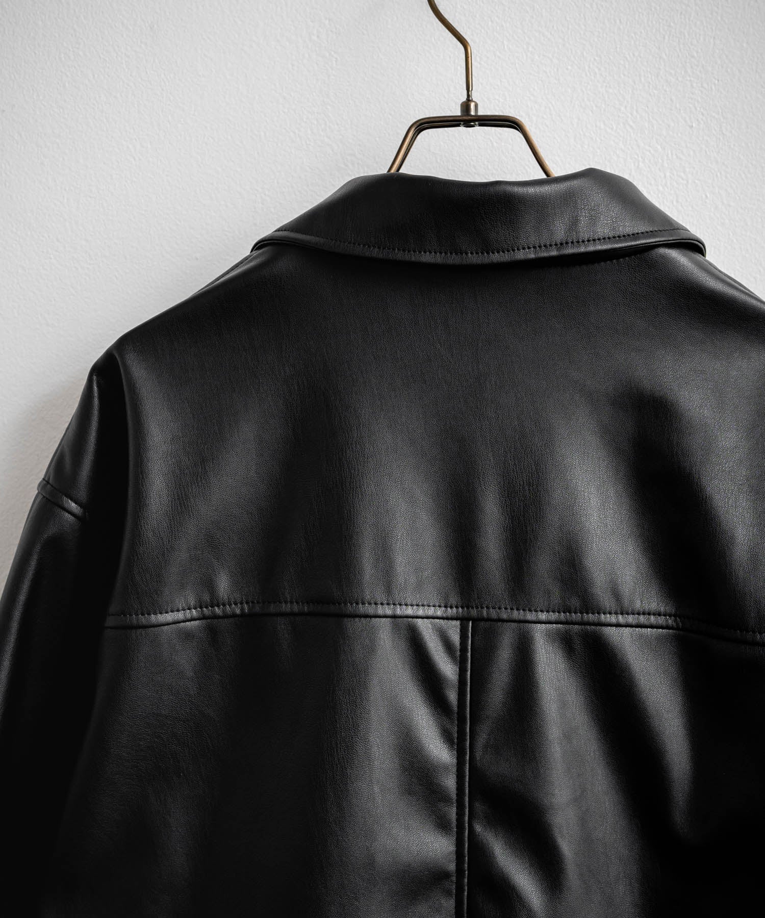 ロッキーモンロー Rocky Monroe カーコート ミドル丈 アウター メンズ レディース レザージャケット ライダース 革ジャン 合成皮革 PU ヴィーガンレザー マット オーバーサイズ 13763 （ブラウン） ブラウン