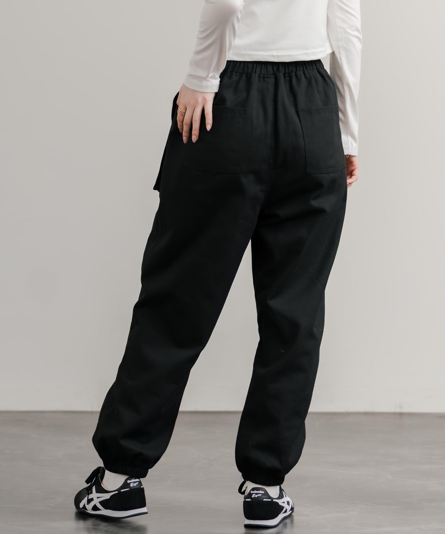 ロッキーモンロー Rocky Monroe ジョガーパンツ ベイカーパンツ イージー レディース ワイド テーパード ワーク 無地 リラックス ルーズ ゆったり ウエストゴム アウトドア 14818 （オリーブ） オリーブ