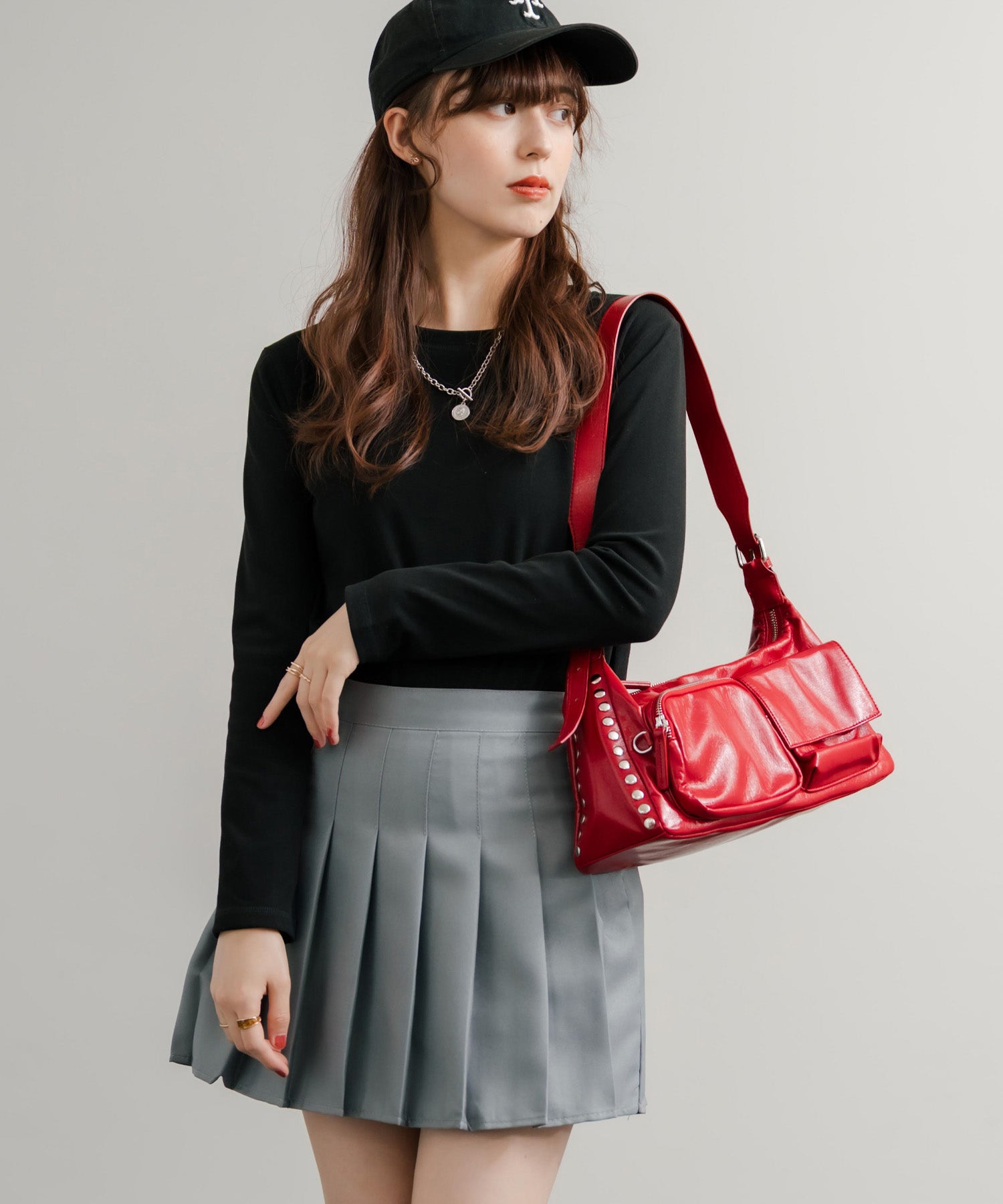 ロッキーモンロー Rocky Monroe プリーツスカート ミニ レディース ショート丈 膝上 Aライン チラ見え防止パンツ付き インナー付き ペチパンツ サイドファスナー 韓国 衣装 14953 （ブラック） ブラック