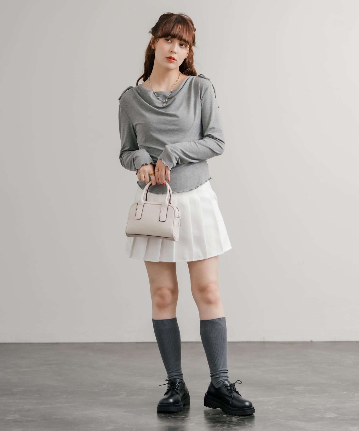 ロッキーモンロー Rocky Monroe プリーツスカート ミニ レディース ショート丈 膝上 Aライン チラ見え防止パンツ付き インナー付き ペチパンツ サイドファスナー 韓国 衣装 14953 （ブラック） ブラック