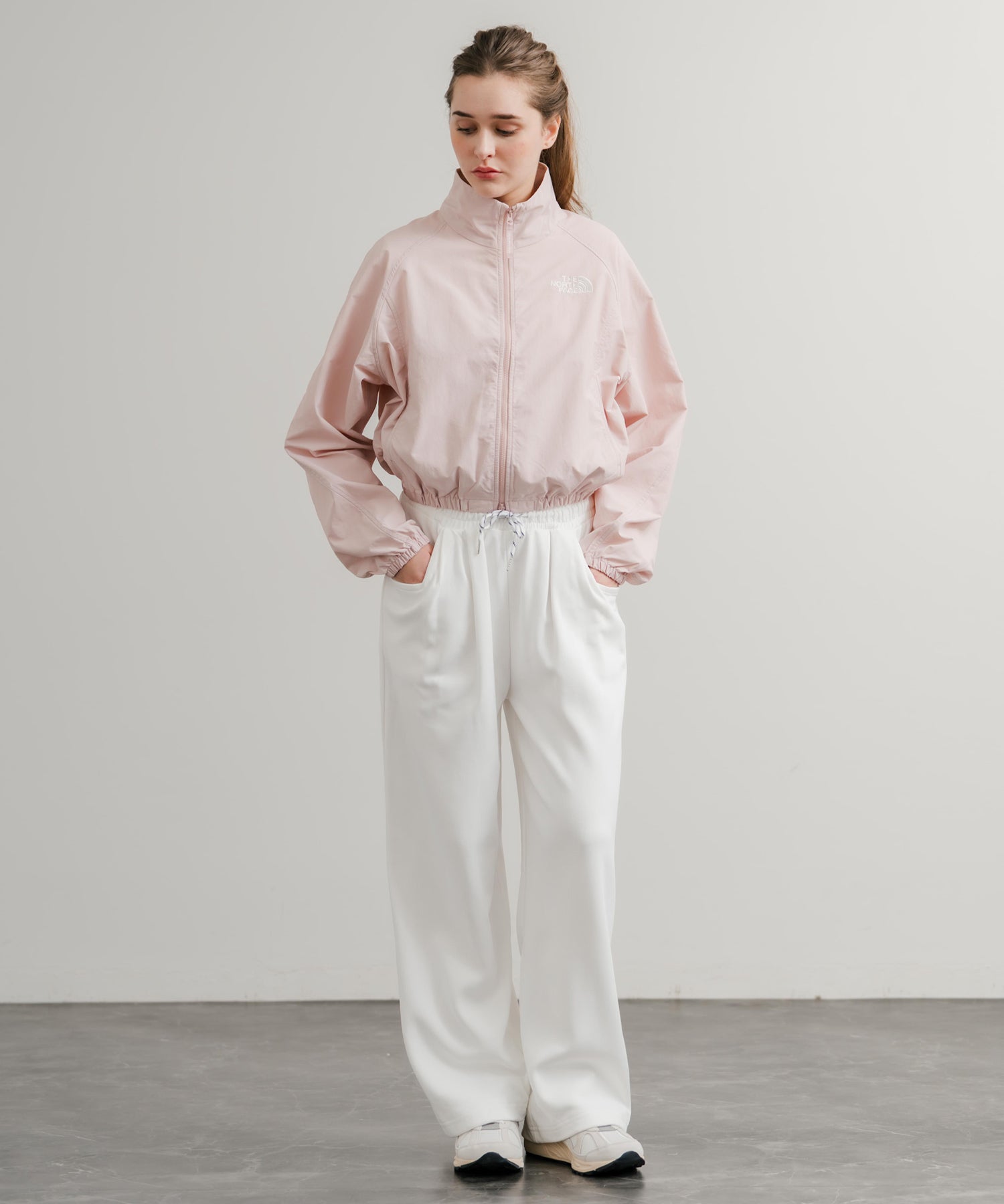 ロッキーモンロー Rocky Monroe スウェットパンツ イージー ワイド ルーズシルエット レディース ストレート 無地 ウエストゴム シンプル 韓国 Y2K スポーティー 部屋着 14918 （ホワイト） ホワイト