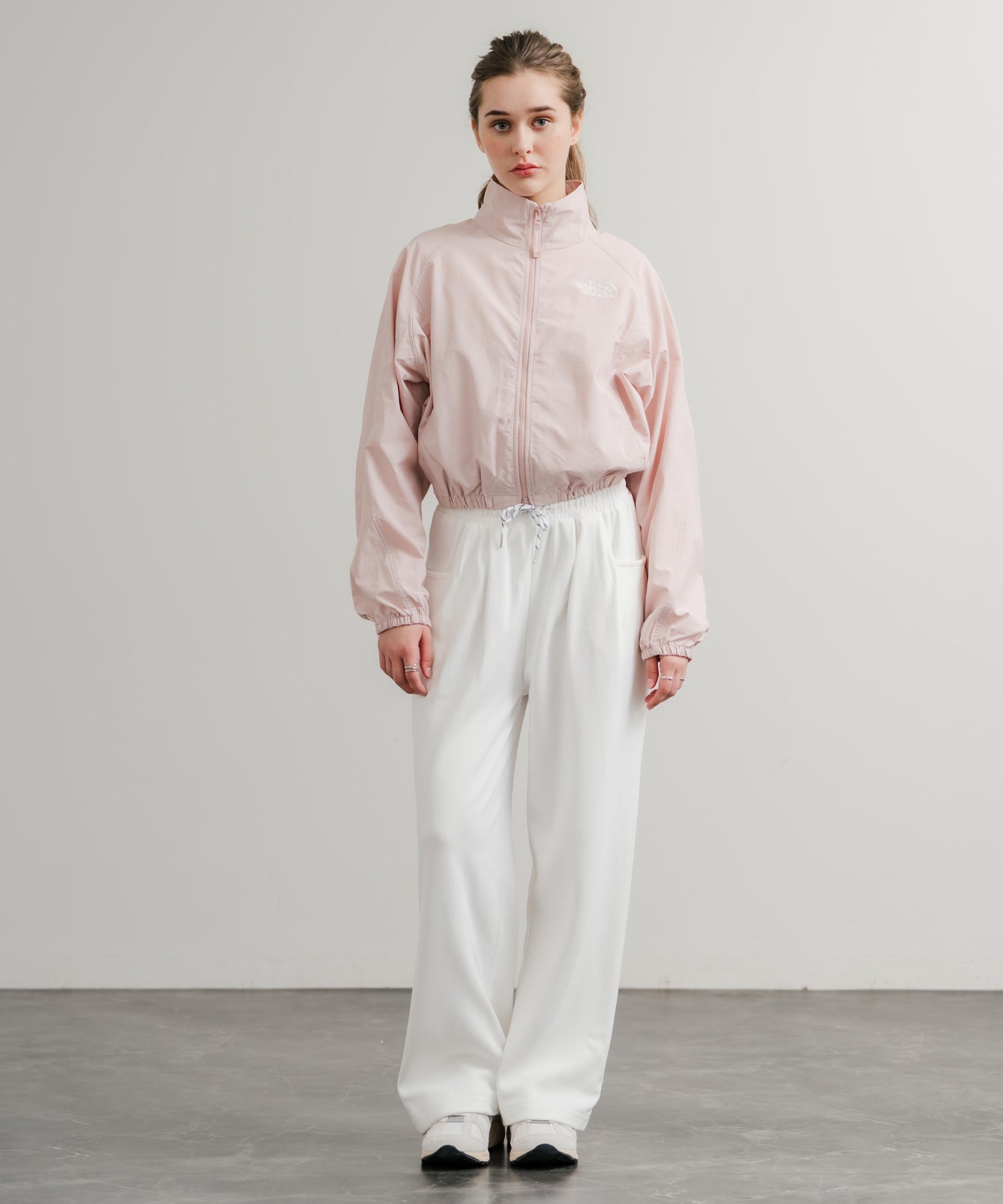 ロッキーモンロー Rocky Monroe スウェットパンツ イージー ワイド ルーズシルエット レディース ストレート 無地 ウエストゴム シンプル 韓国 Y2K スポーティー 部屋着 14918 （ホワイト） ホワイト