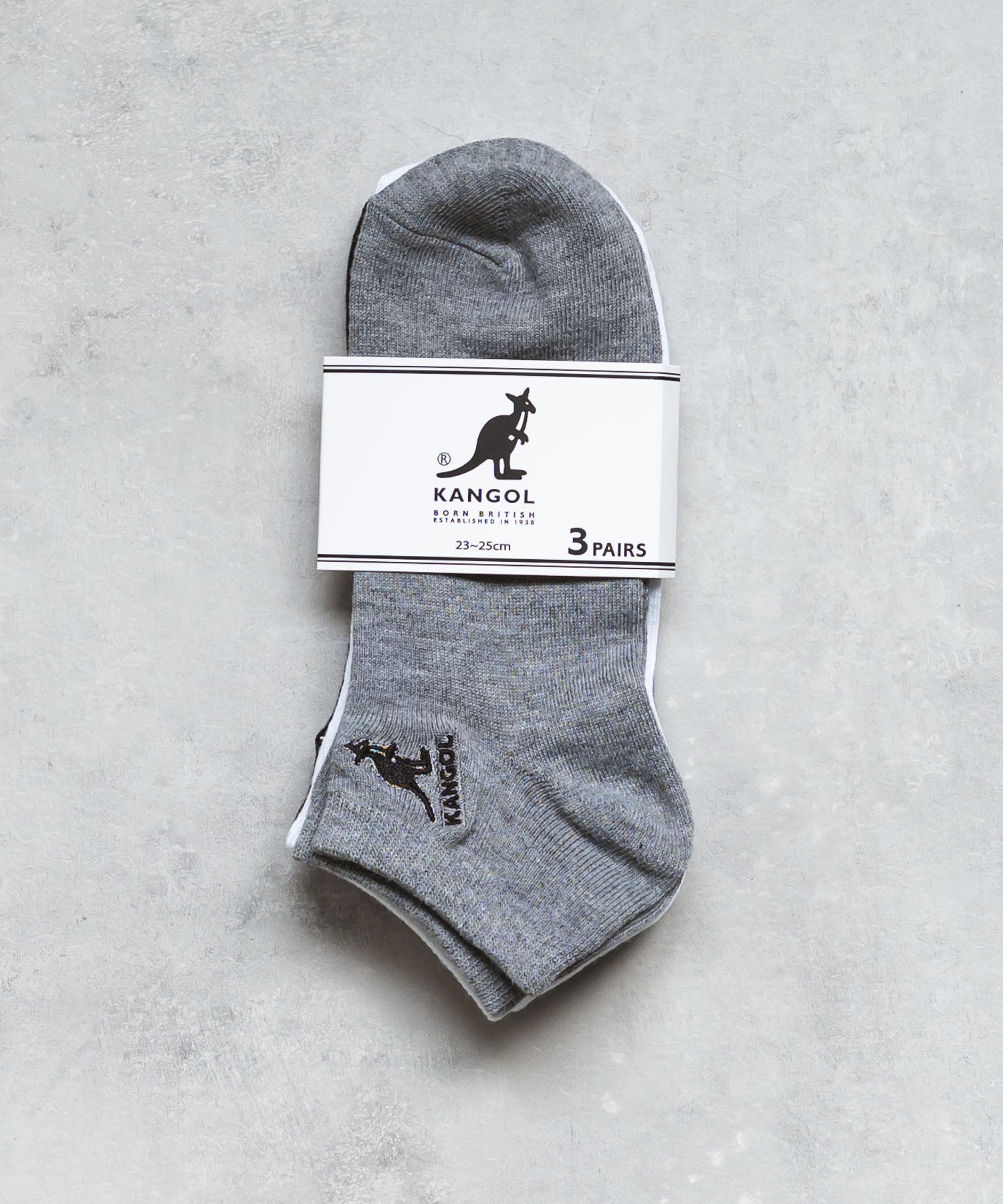ロッキーモンロー Rocky Monroe KANGOL カンゴール ソックス 靴下 アンクル レディース 3P セット ロゴ 刺繍 通学 通勤 スポーツ スニーカー カジュアル ストリート 15686 （37.アソート） 37.アソート
