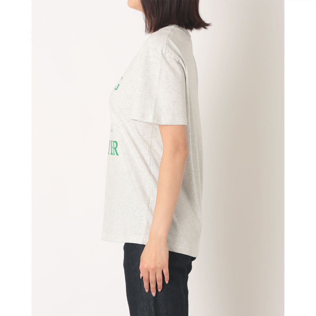 アールエムイー RME. グリーンロゴプリント半袖Tシャツ （GRAY） GRAY