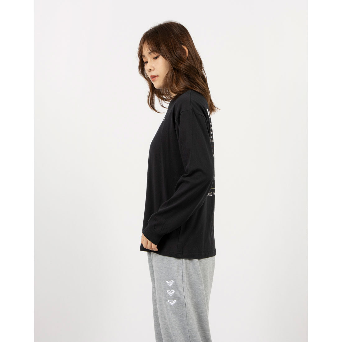 ロキシー ROXY OUR STYLE FLOW L/S （ブラック） ブラック
