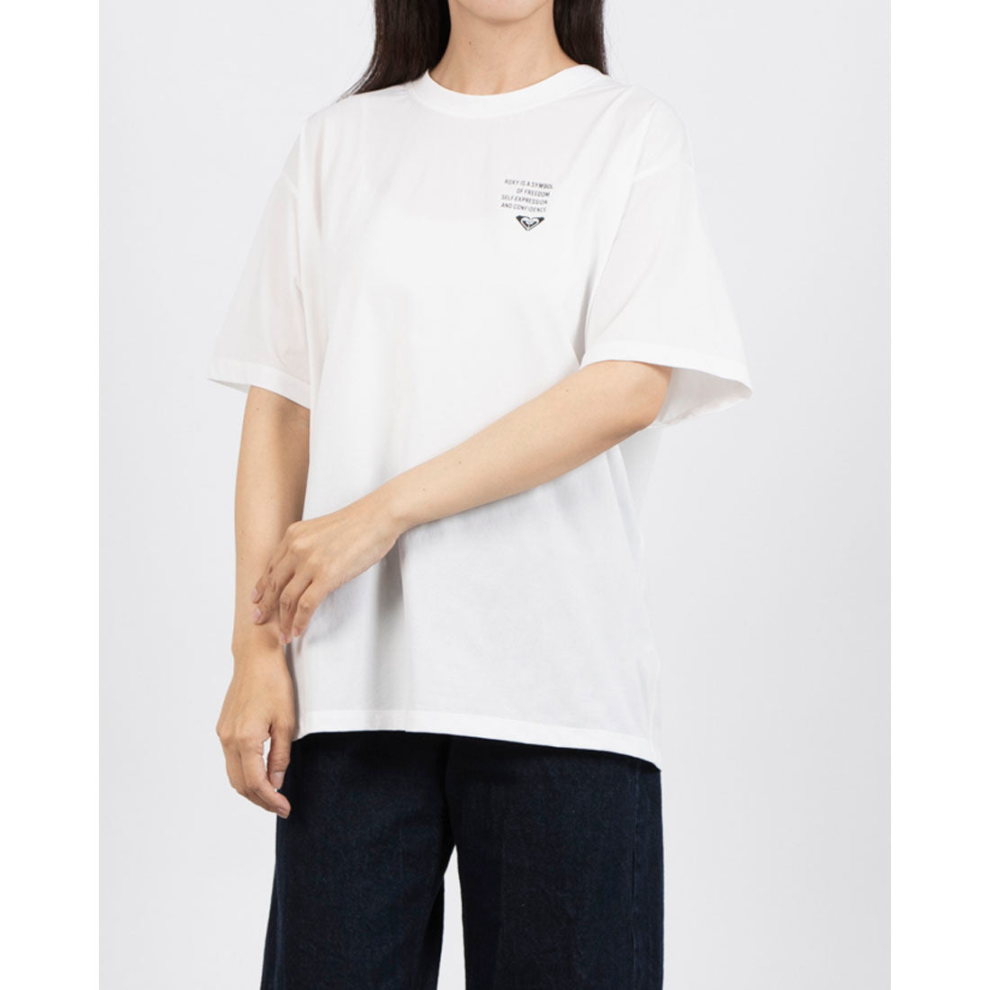 ロキシー ROXY HISTORICAL LOGO LINE （WHT） WHT