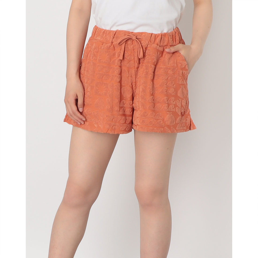 ロキシー ROXY SUNBATHING SHORTS （オレンジ） オレンジ