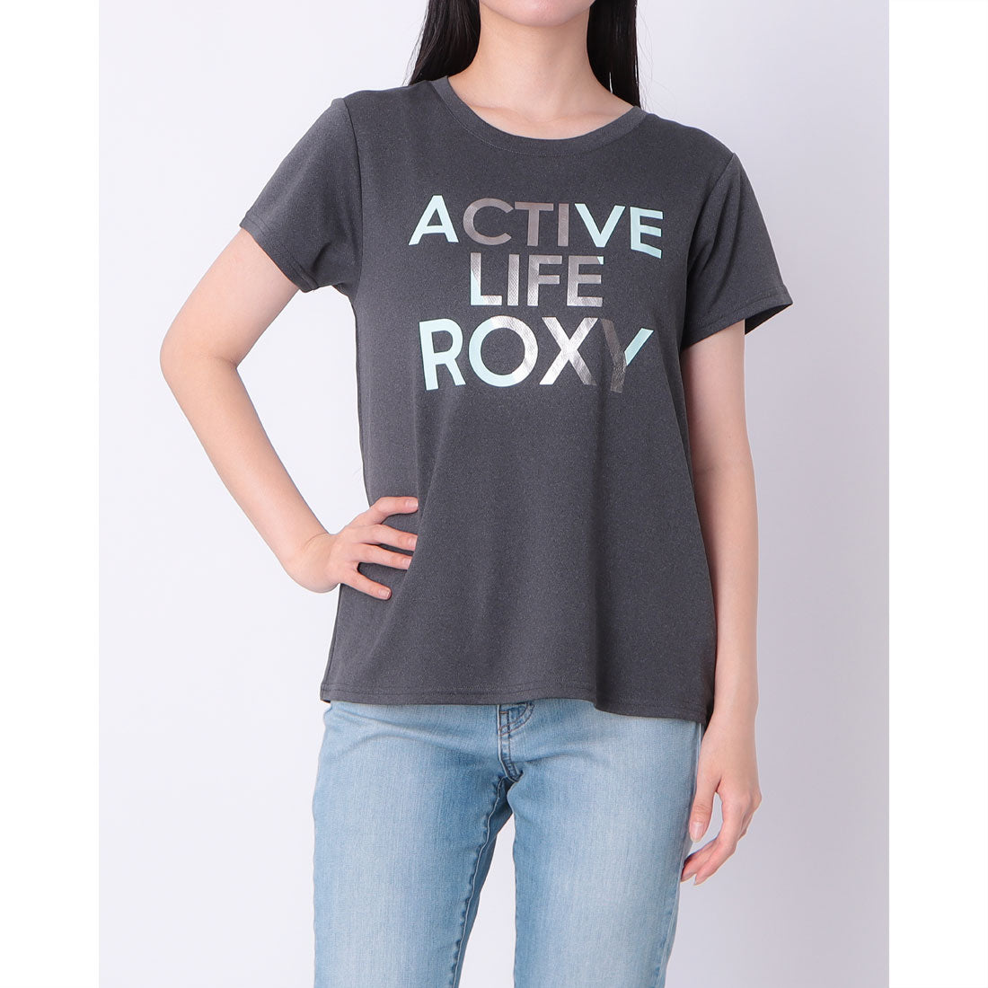 ロキシー ROXY ACTIVE LIFE TEE （グレー） グレー
