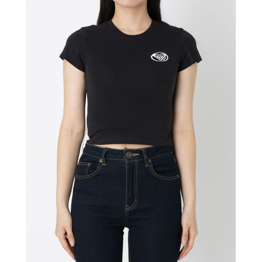 ロキシー ROXY PLANET RING TEE 半袖Tシャツ （ブラック） ブラック