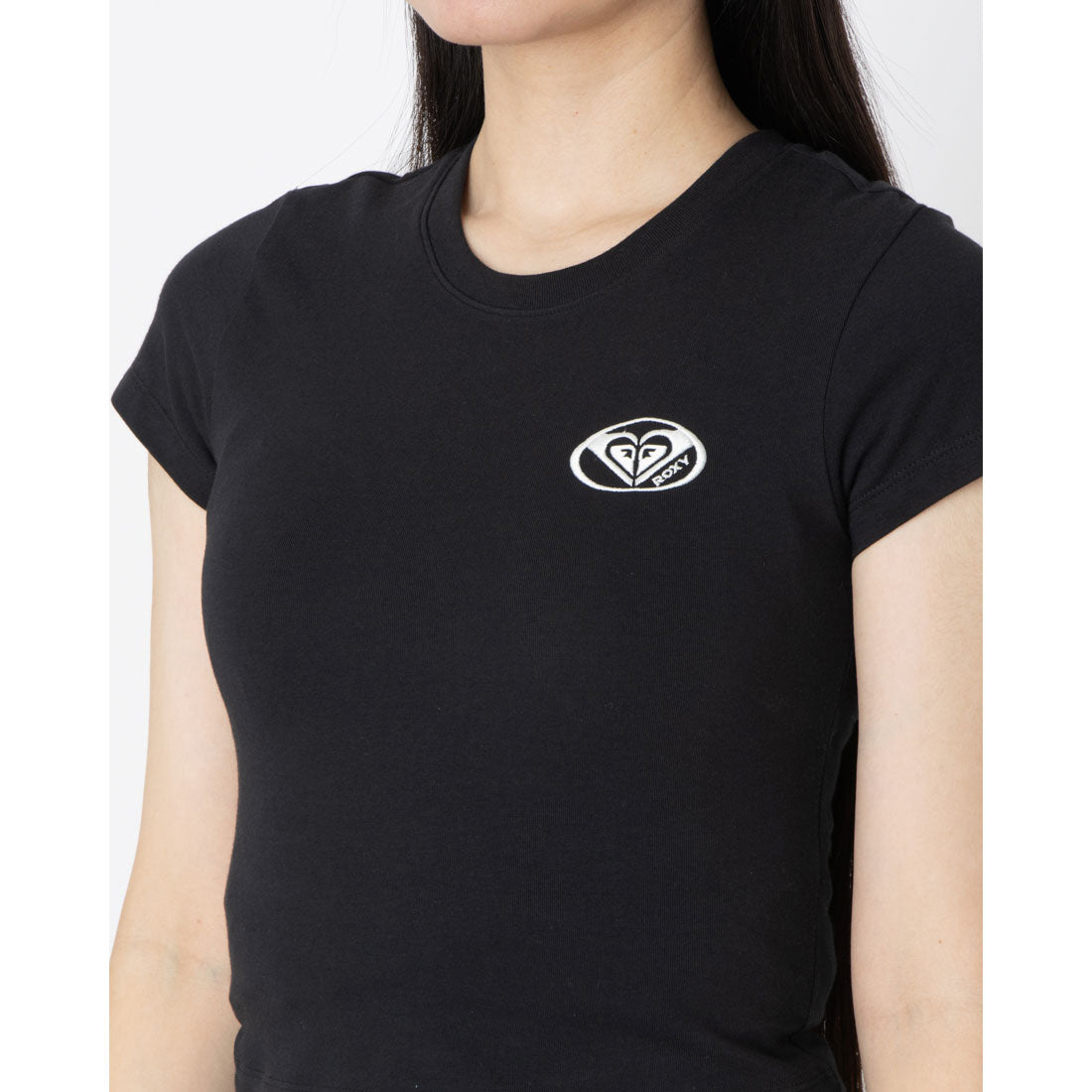 ロキシー ROXY PLANET RING TEE 半袖Tシャツ （ブラック） ブラック