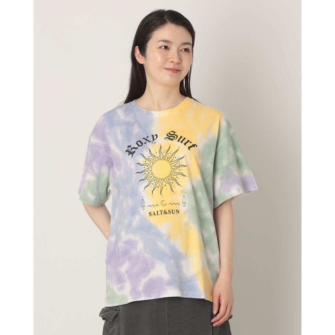 ロキシー ROXY MAKE SOME WAVES タイダイ 半袖Tシャツ （MUL2） MUL2