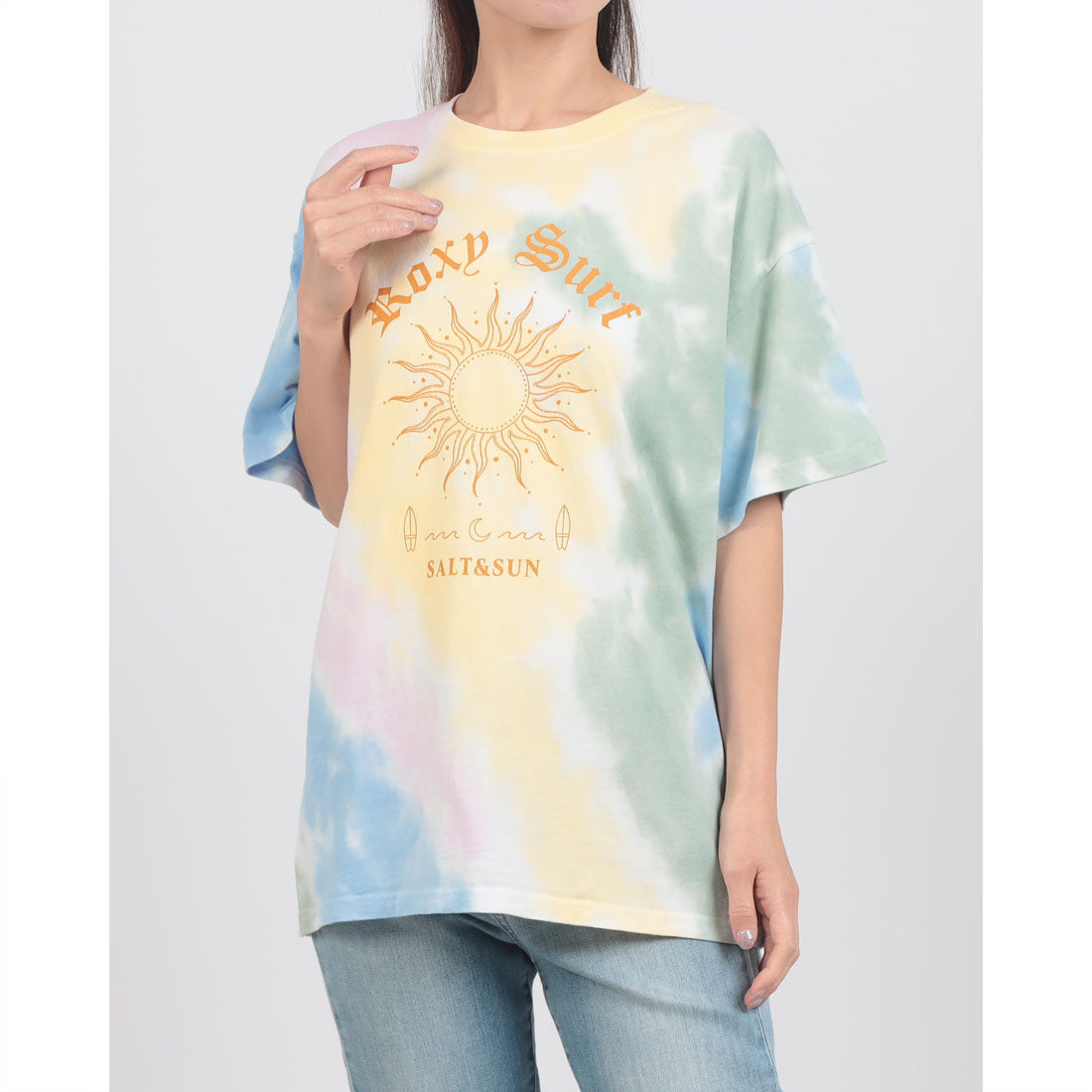 ロキシー ROXY MAKE SOME WAVES タイダイ 半袖Tシャツ （MUL1） MUL1