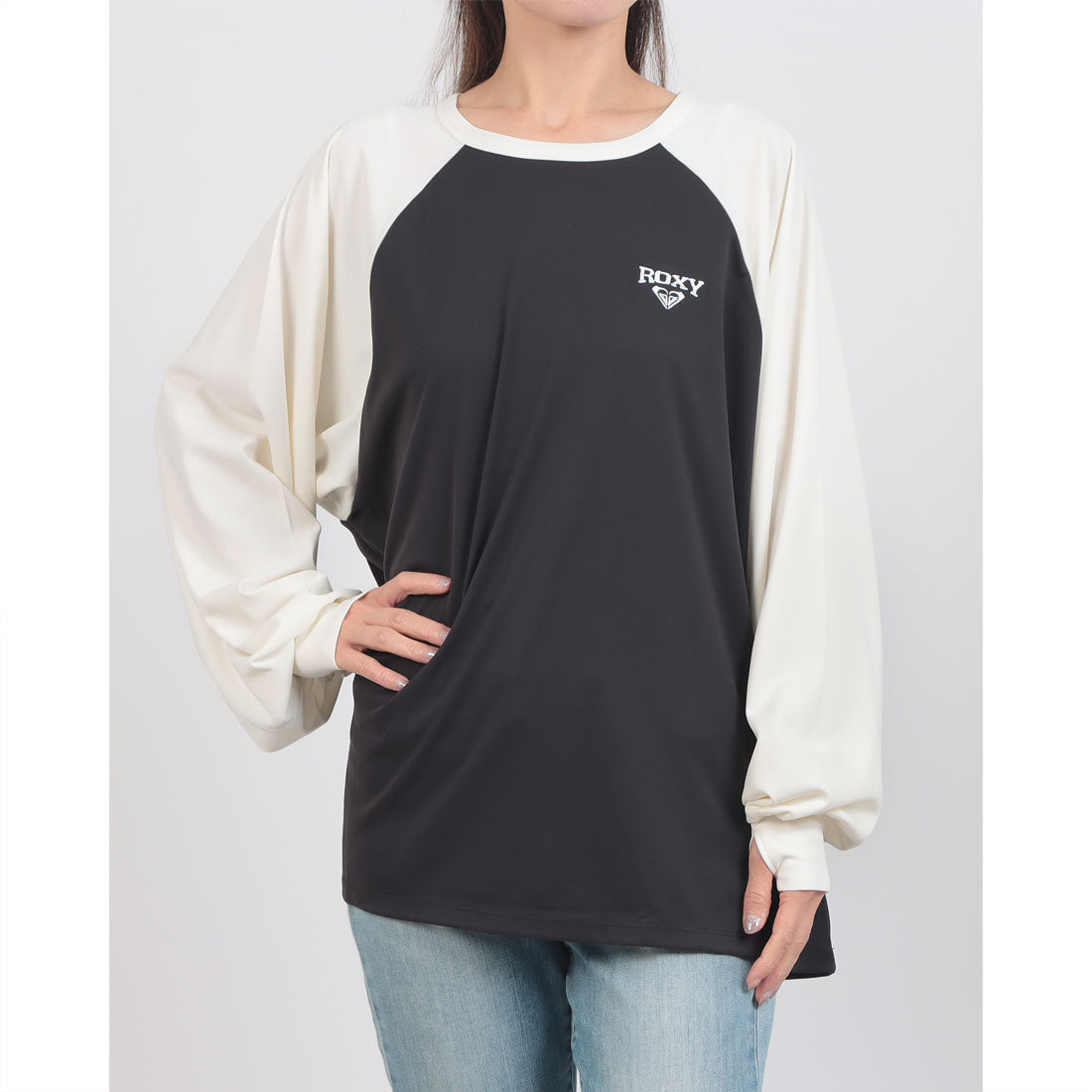 ロキシー ROXY WAVE CLUB RASH 長袖ラッシュTシャツ （BBK） BBK