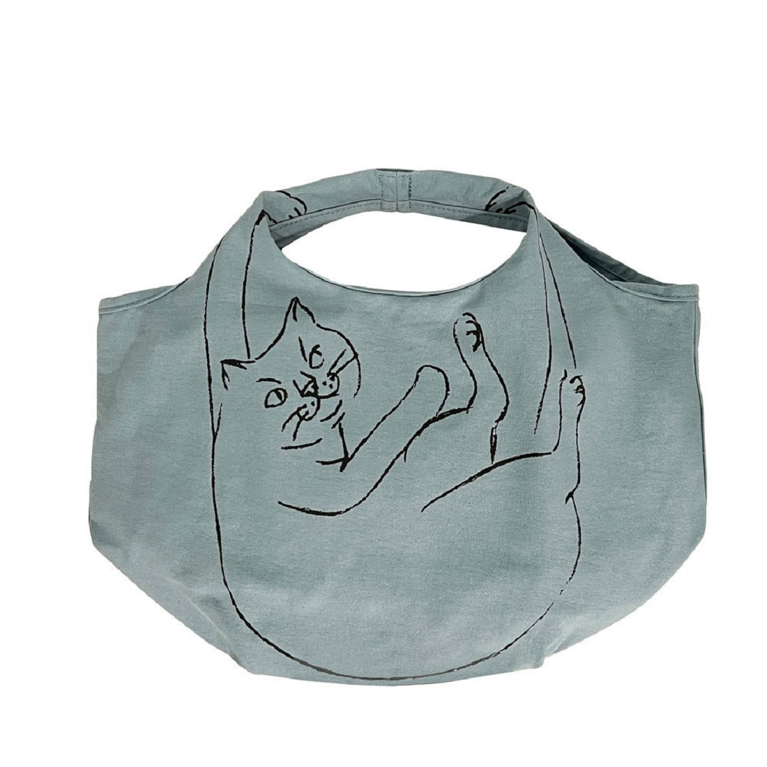 ルートート ROOTOTE 1191 ねこ柄 コットン 小さめ エコバッグ NA ルーショッパー ミニ マルシェ