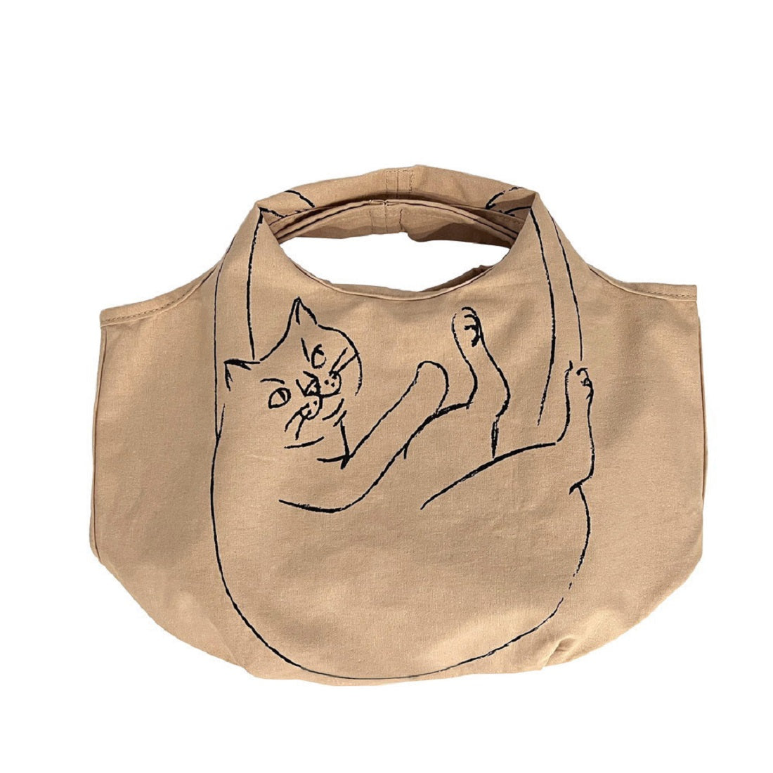 ルートート ROOTOTE 1191 ねこ柄 コットン 小さめ エコバッグ NA ルーショッパー ミニ マルシェ