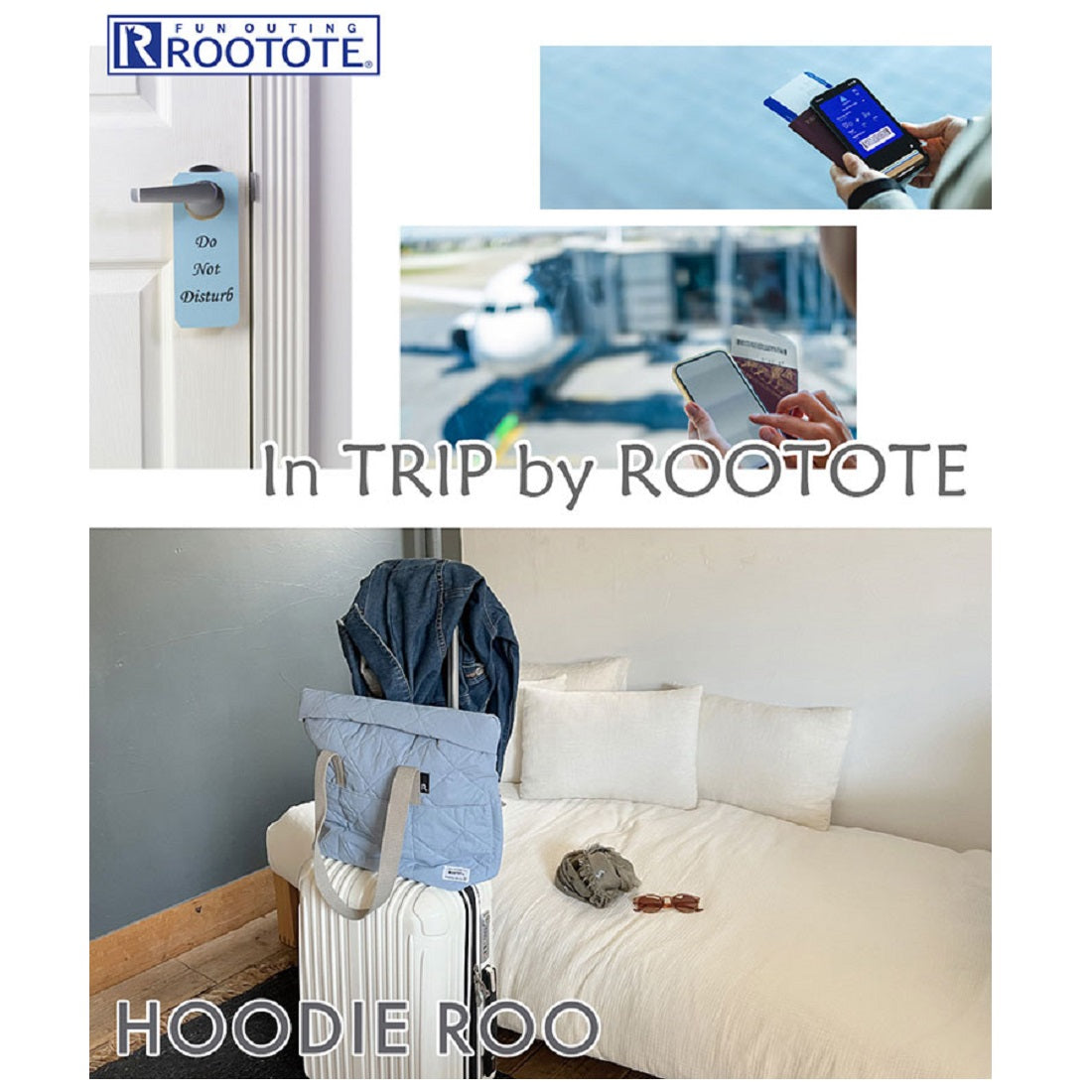 ルートート ROOTOTE 1132 ヨコ型 トートバッグ SN フディルー ソリッド-A