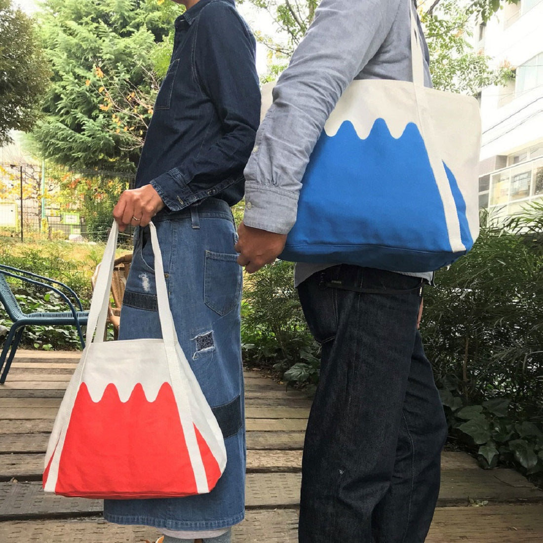 ルートート ROOTOTE 2485 ヨコ型 コットン 肩掛け 富士山 トートバッグ RT MED FUJI B