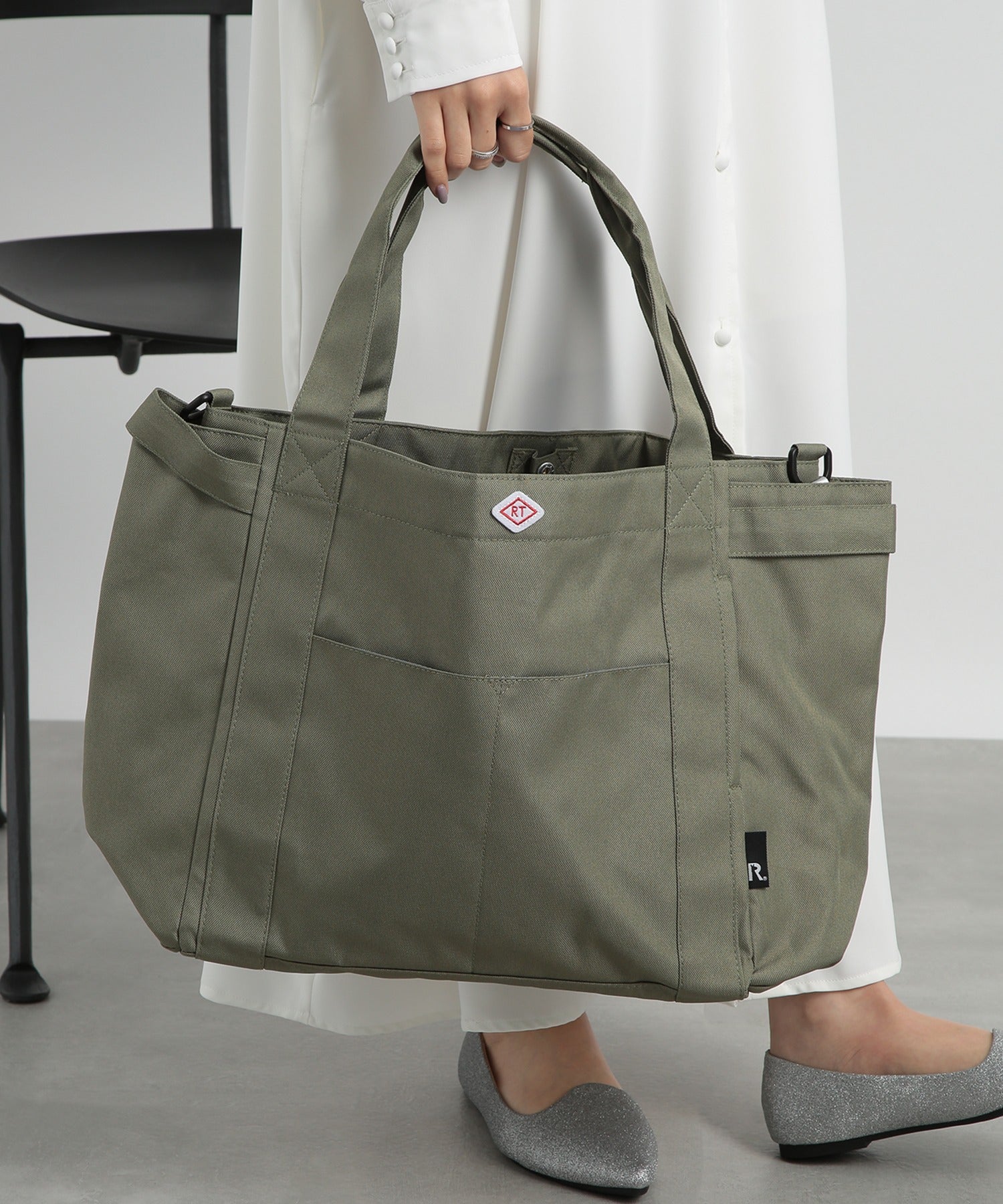 ルートート ROOTOTE ミディアムポケッツ-D トートバッグ （カーキ） カーキ