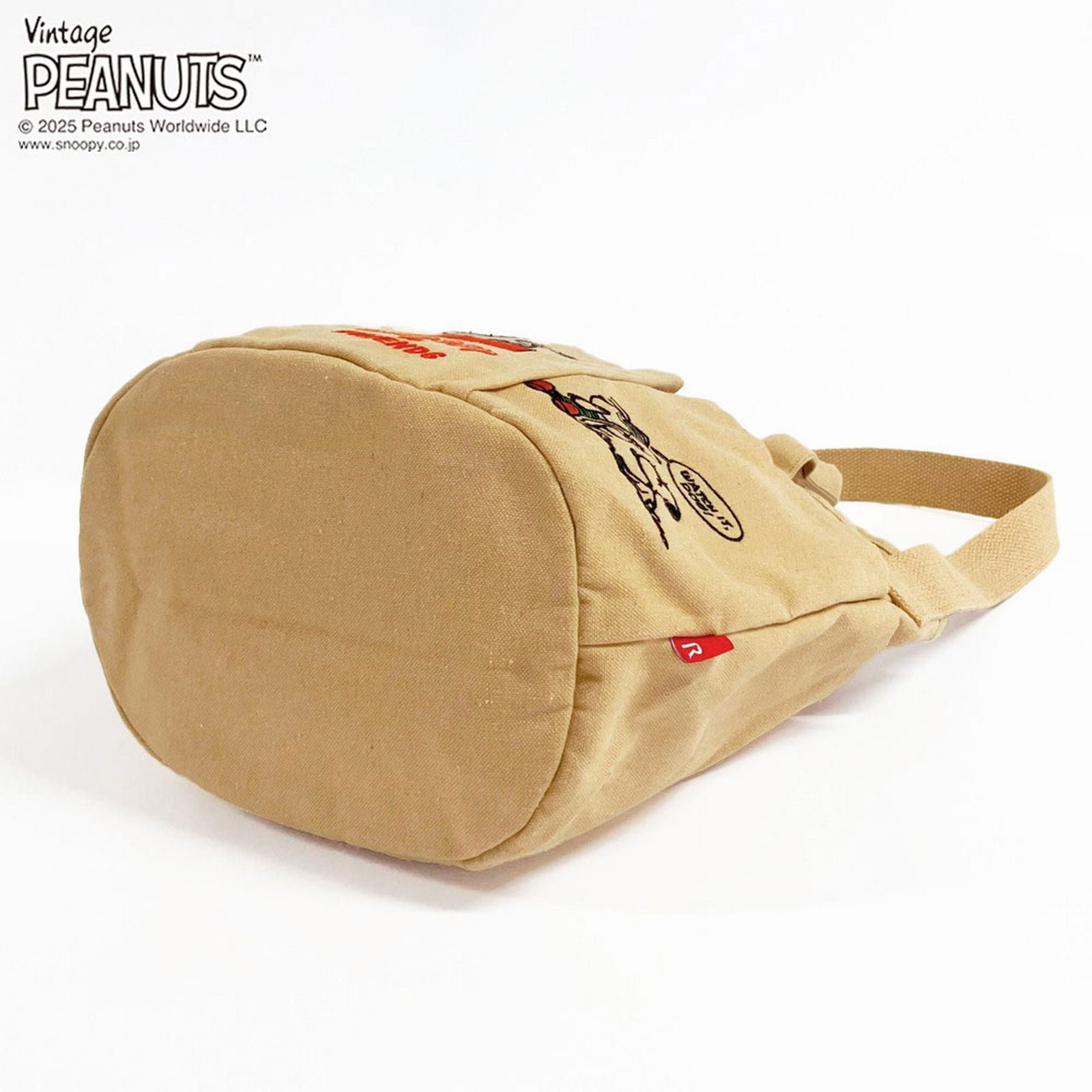 ルートート ROOTOTE スヌーピー 刺繍 ショルダー付 小さめ トートバッグ IP．デリ．ポケッツ．ピーナッツー0C 8421 （02 ダークグレー） 02 ダークグレー