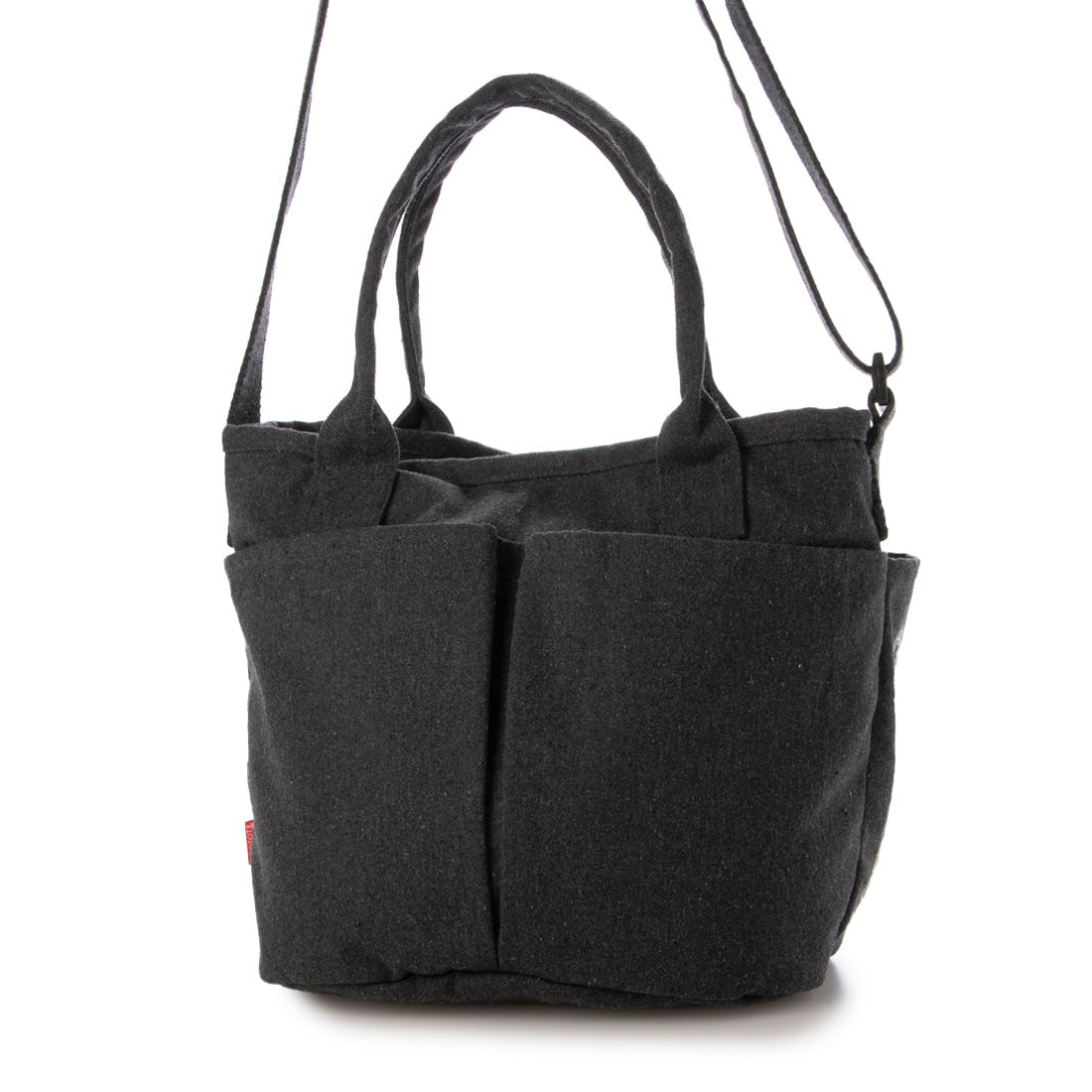 ルートート ROOTOTE スヌーピー 刺繍 ショルダー付 小さめ トートバッグ IP．デリ．ポケッツ．ピーナッツー0C 8421 （02 ダークグレー） 02 ダークグレー