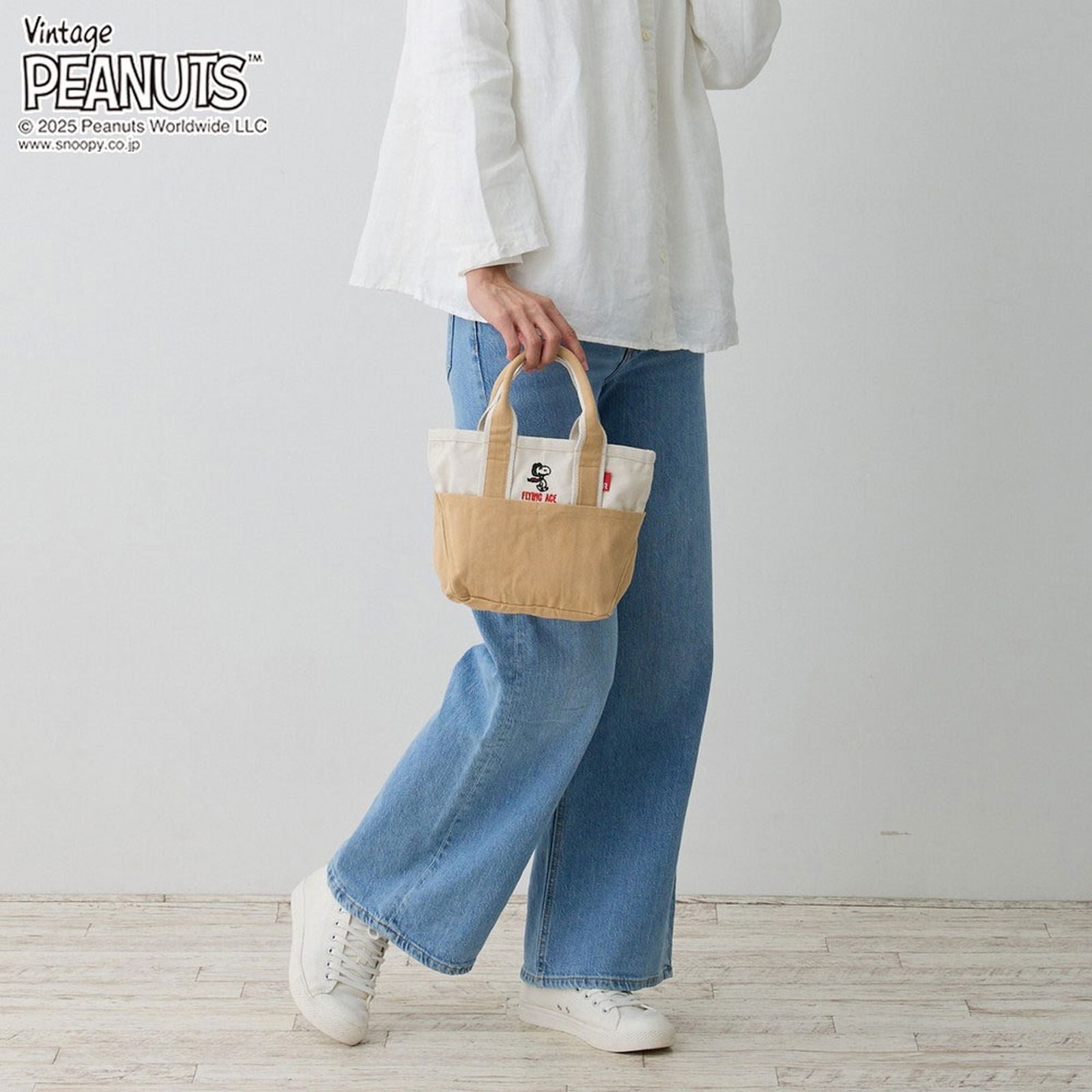 ROOTOTE Snoopy Mini Tote Bag IP. Baby Roo. Peanuts 0D 8423