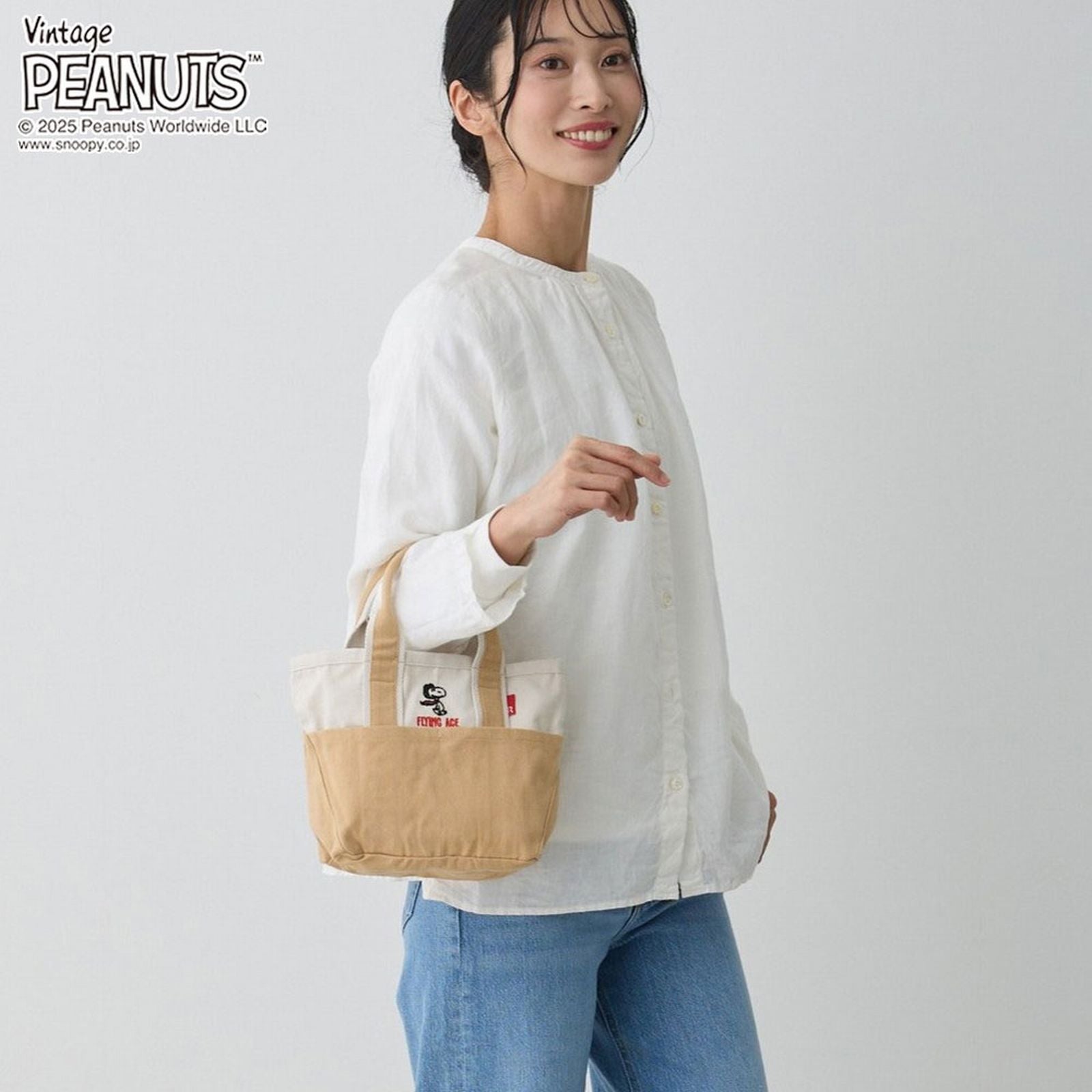 ROOTOTE Snoopy Mini Tote Bag IP. Baby Roo. Peanuts 0D 8423