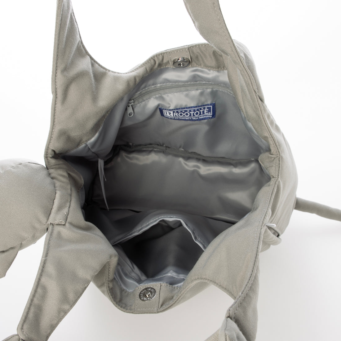 ルートート ROOTOTE 猫 ねこ 立体 顔付き トートバッグ EU.ラウンド.ブラブラネコ-A 1034 （02 キャメル） 02 キャメル