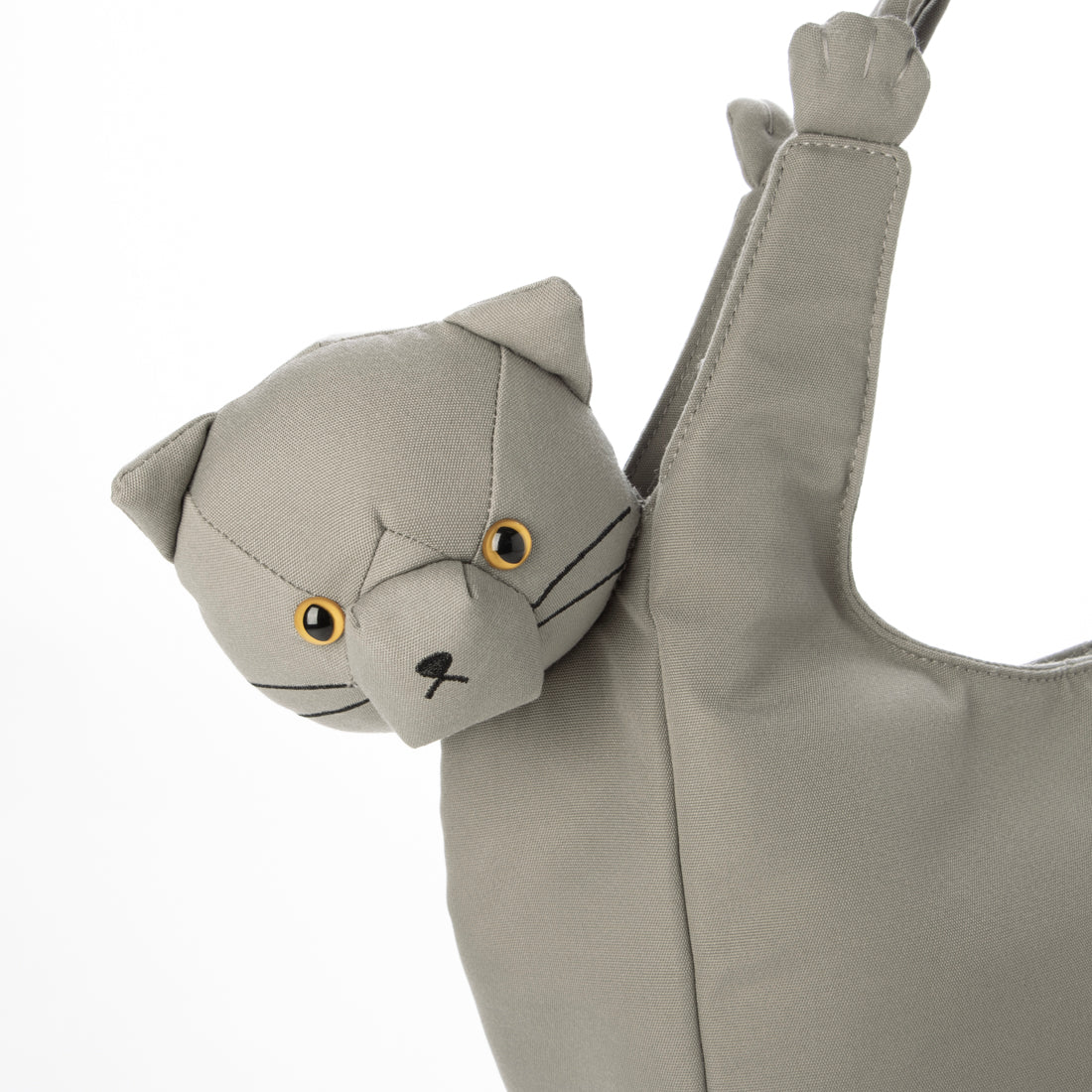 ルートート ROOTOTE 猫 ねこ 立体 顔付き トートバッグ EU.ラウンド.ブラブラネコ-A 1034 （02 キャメル） 02 キャメル