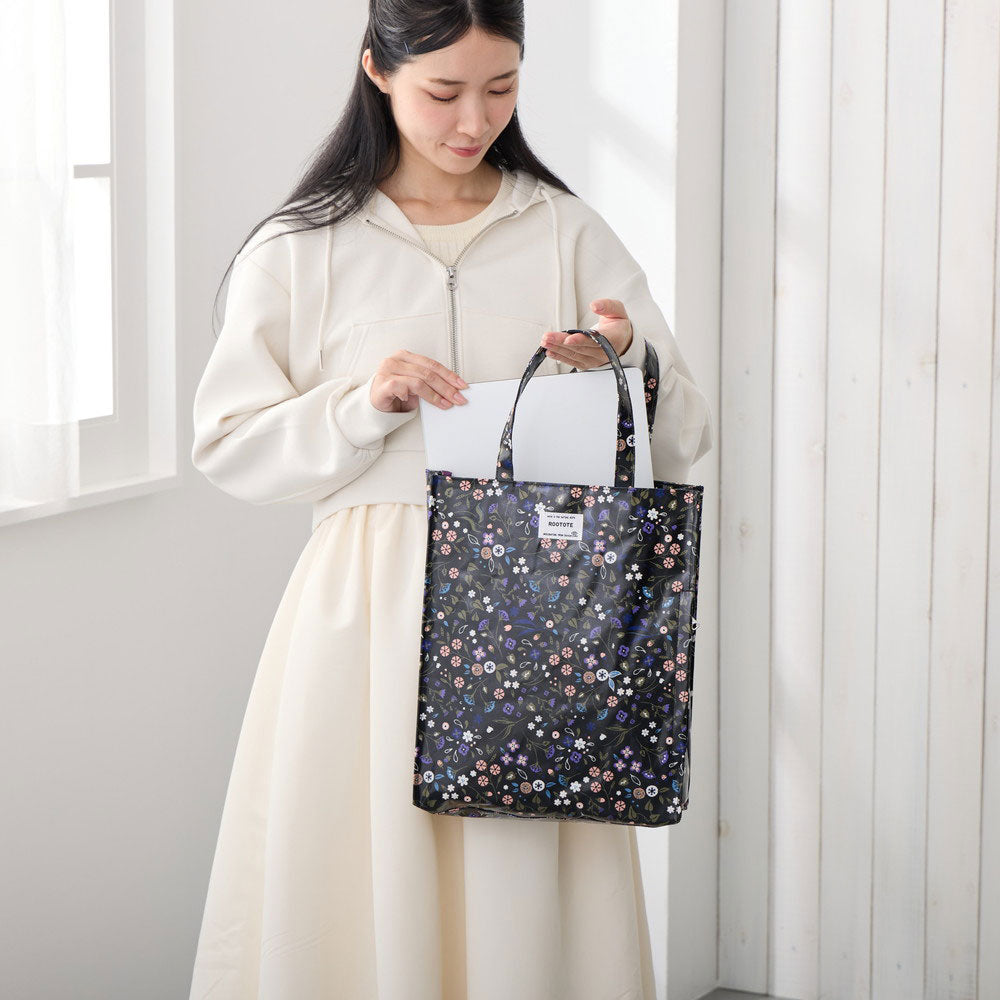 ルートート ROOTOTE トートバッグ レディース A4 タテ型 表ラミネート加工 サブバッグ EU.アーキャトル.ラミネート-S 3600 （03 ヘブン） 03 ヘブン