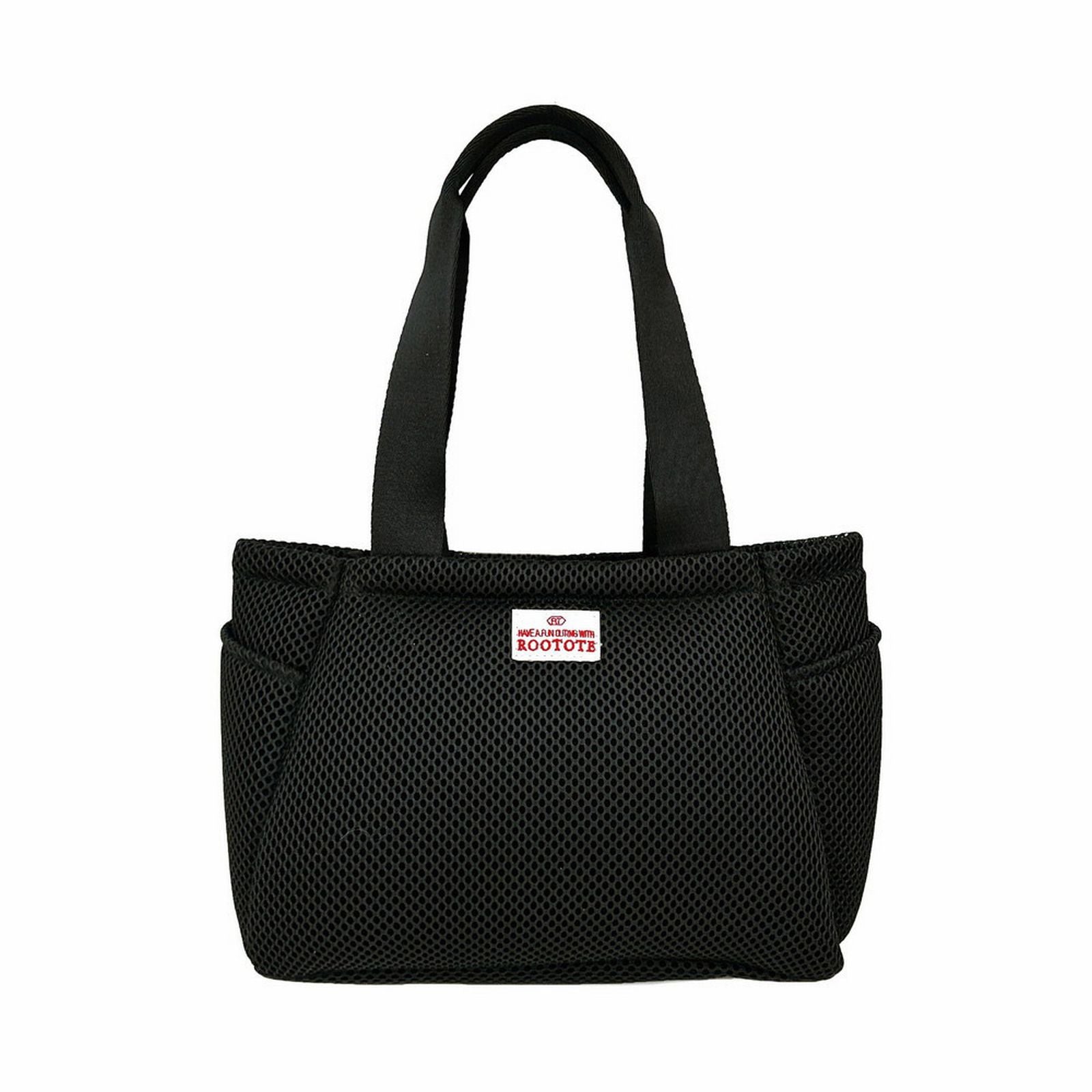 ルートート ROOTOTE トートバッグ レディース 動く仕切り付き 小さめ メッシュ 軽量 SN.デリ.パルーティ.ウエッファ-A 3672 （03 ブラック） 03 ブラック